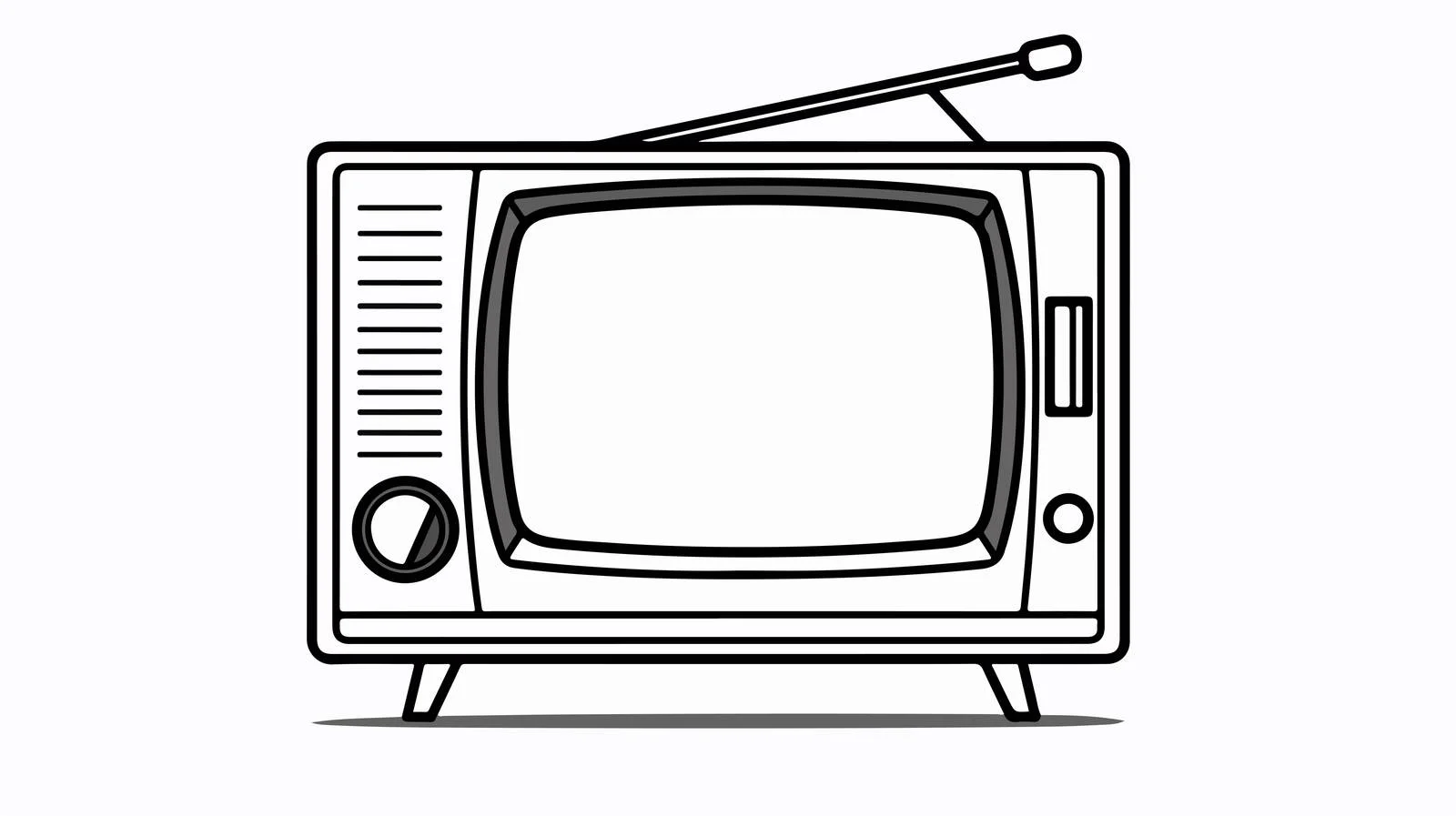TV Cartoon Sketch — free download from Dotvec