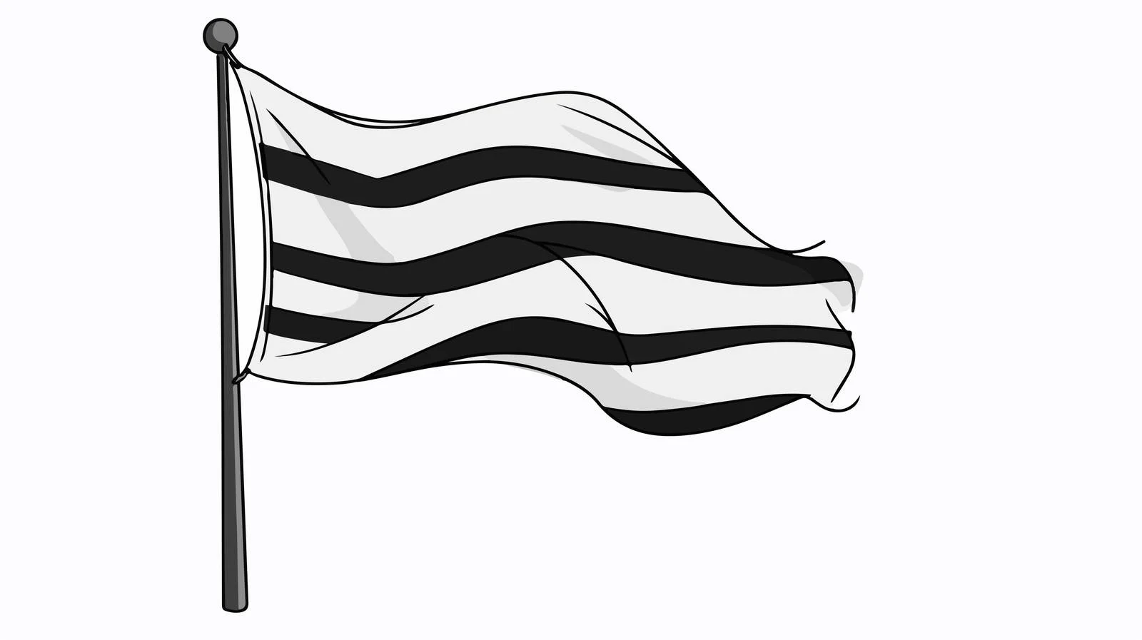 Cartoon White Flower Line Drawing — free download from Dotvec