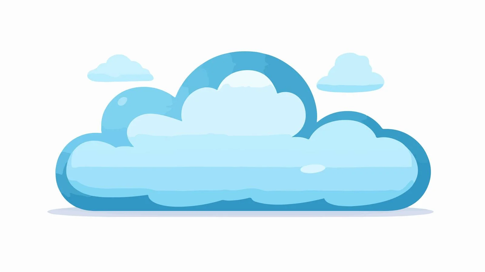 Distressed Cloud Symbol Illustration — free download from Dotvec