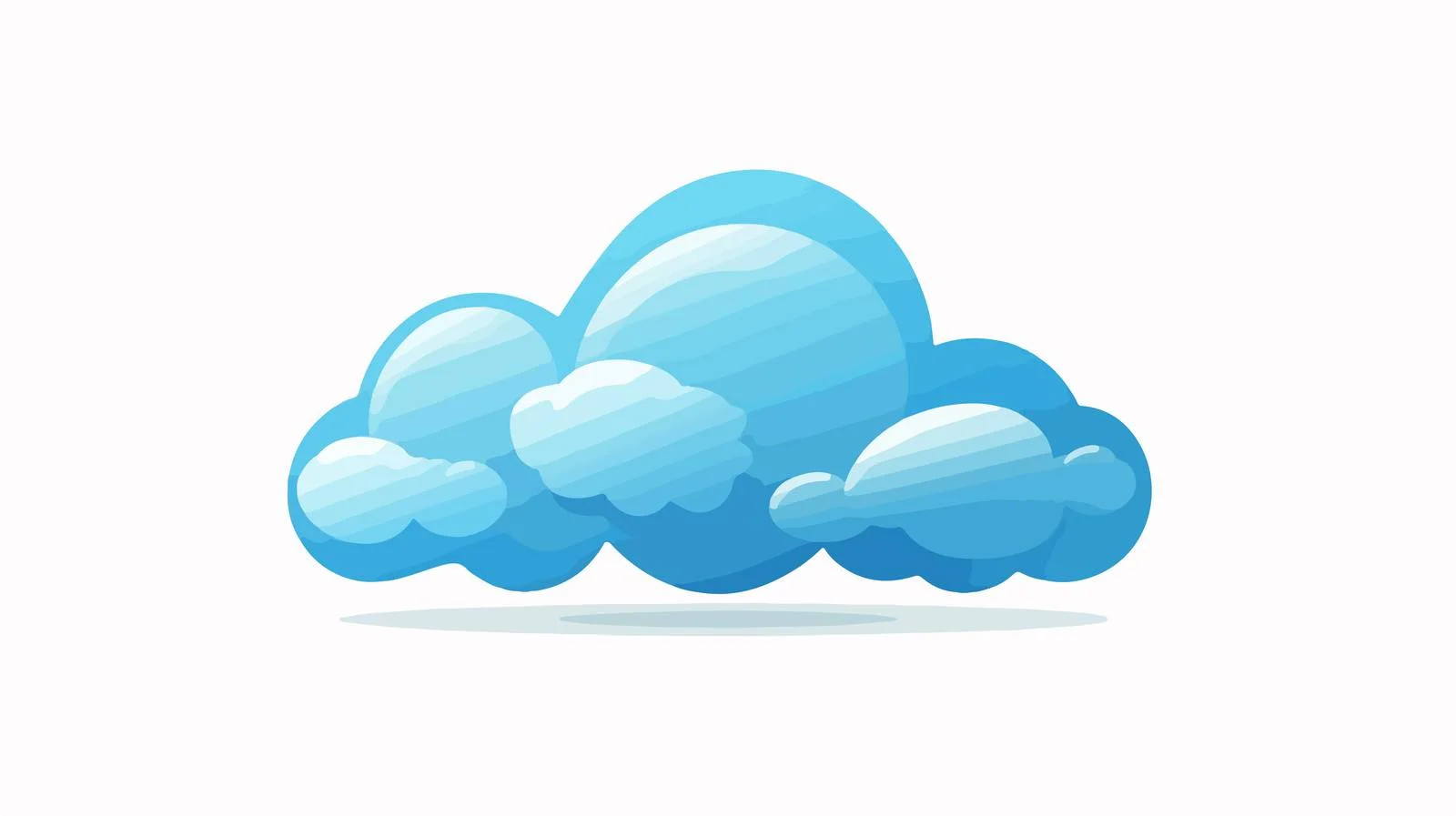 Distressed Cloud Icon Symbol Illustration — free download from Dotvec