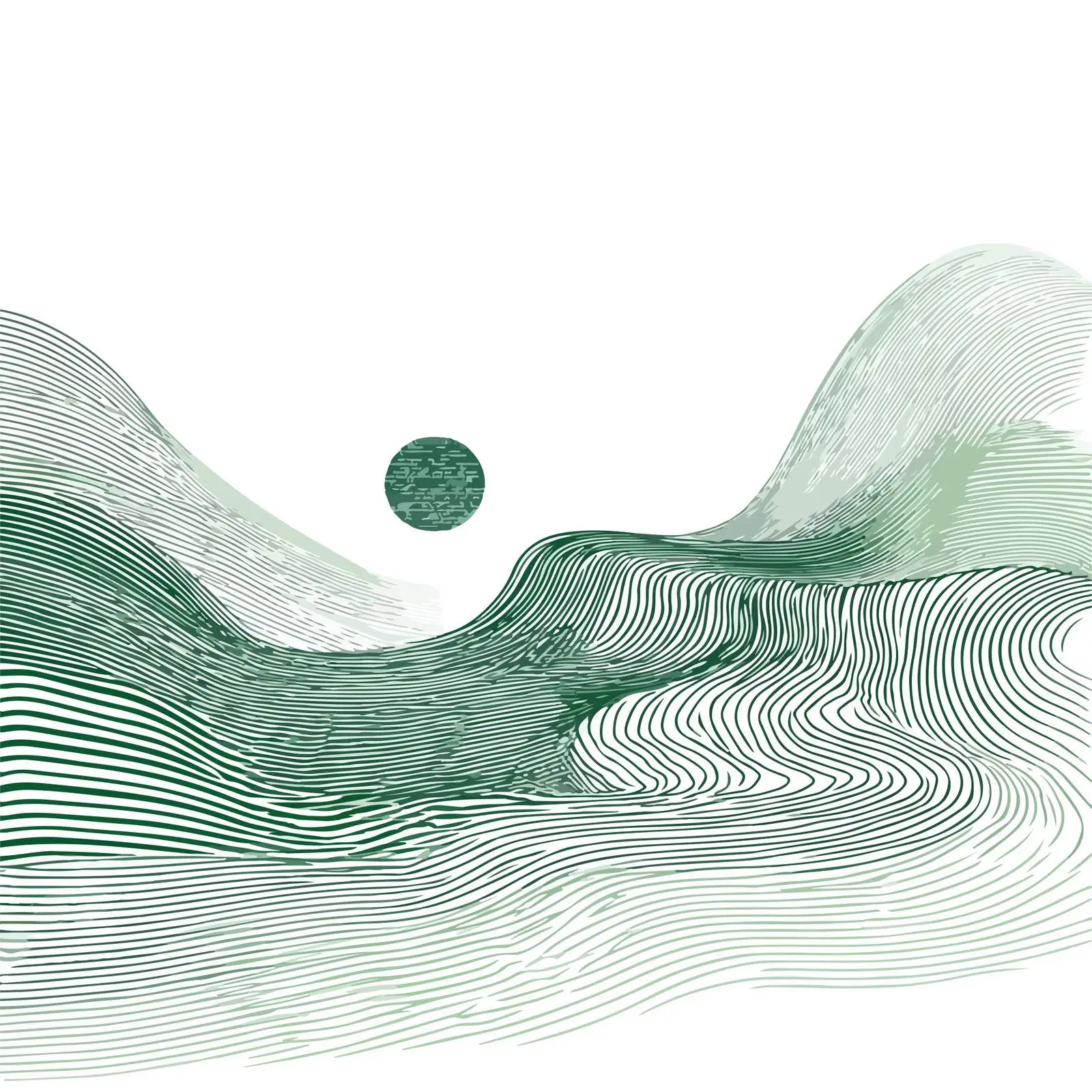 Abstract Waves Illustration — free download from Dotvec