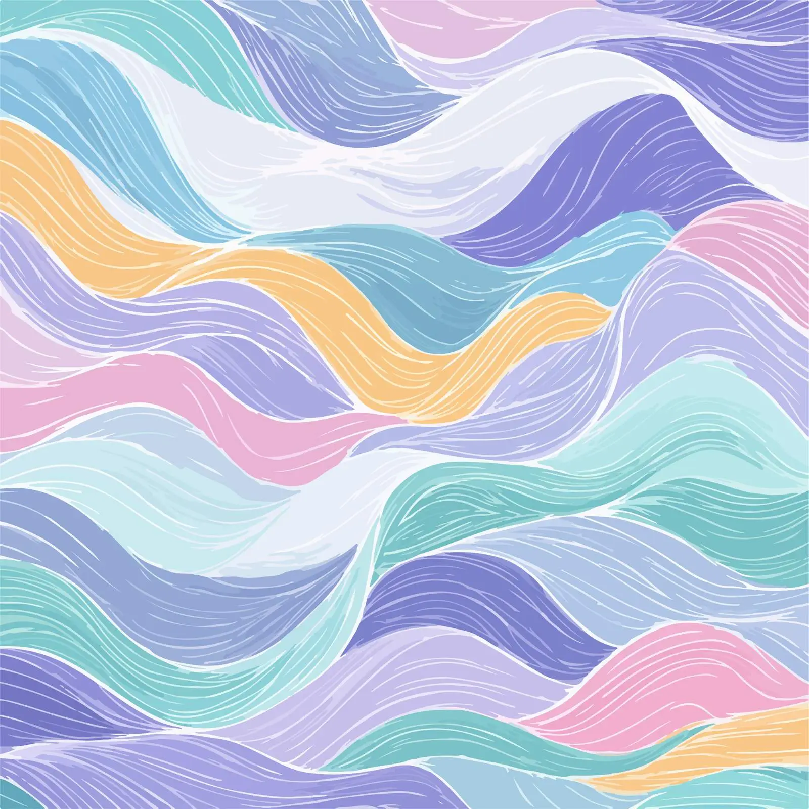 Abstract Waves Stroke Illustration — free download from Dotvec