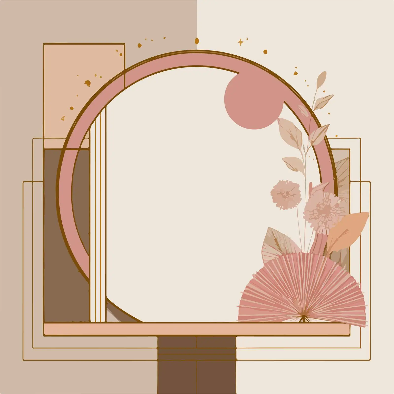 Art Deco Frame Illustration — free download from Dotvec