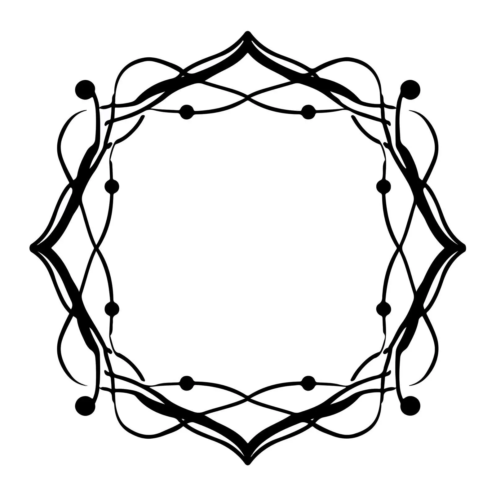 Art Deco Black Frame Illustration — free download from Dotvec