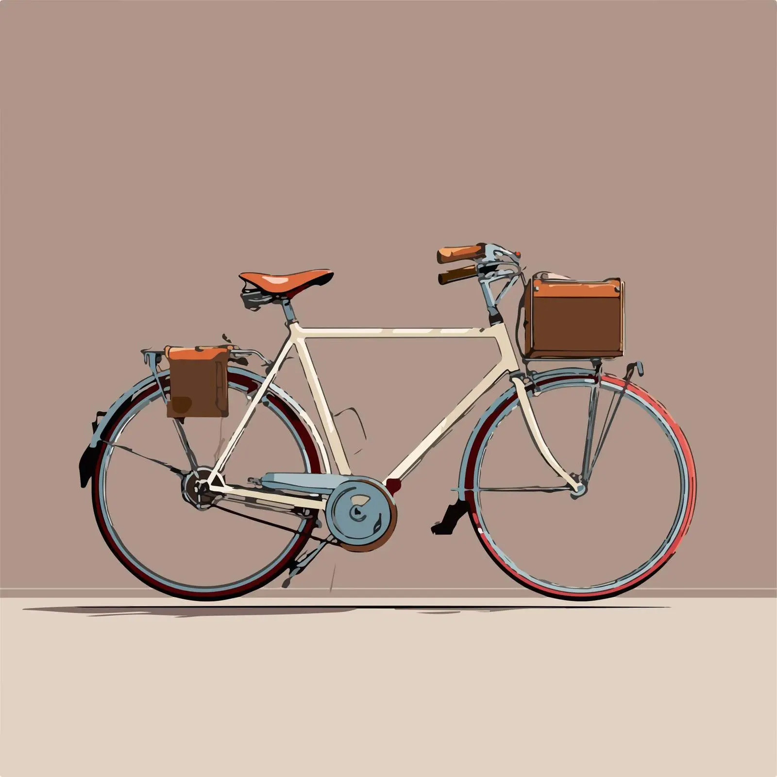 Minimalist Bicycle Line Art — free download from Dotvec