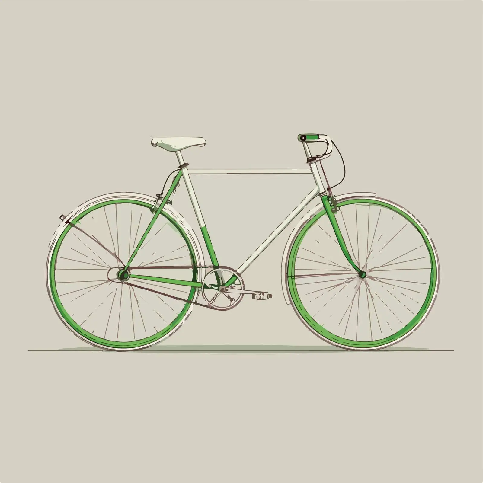 Sleek Bicycle Line Art — free download from Dotvec