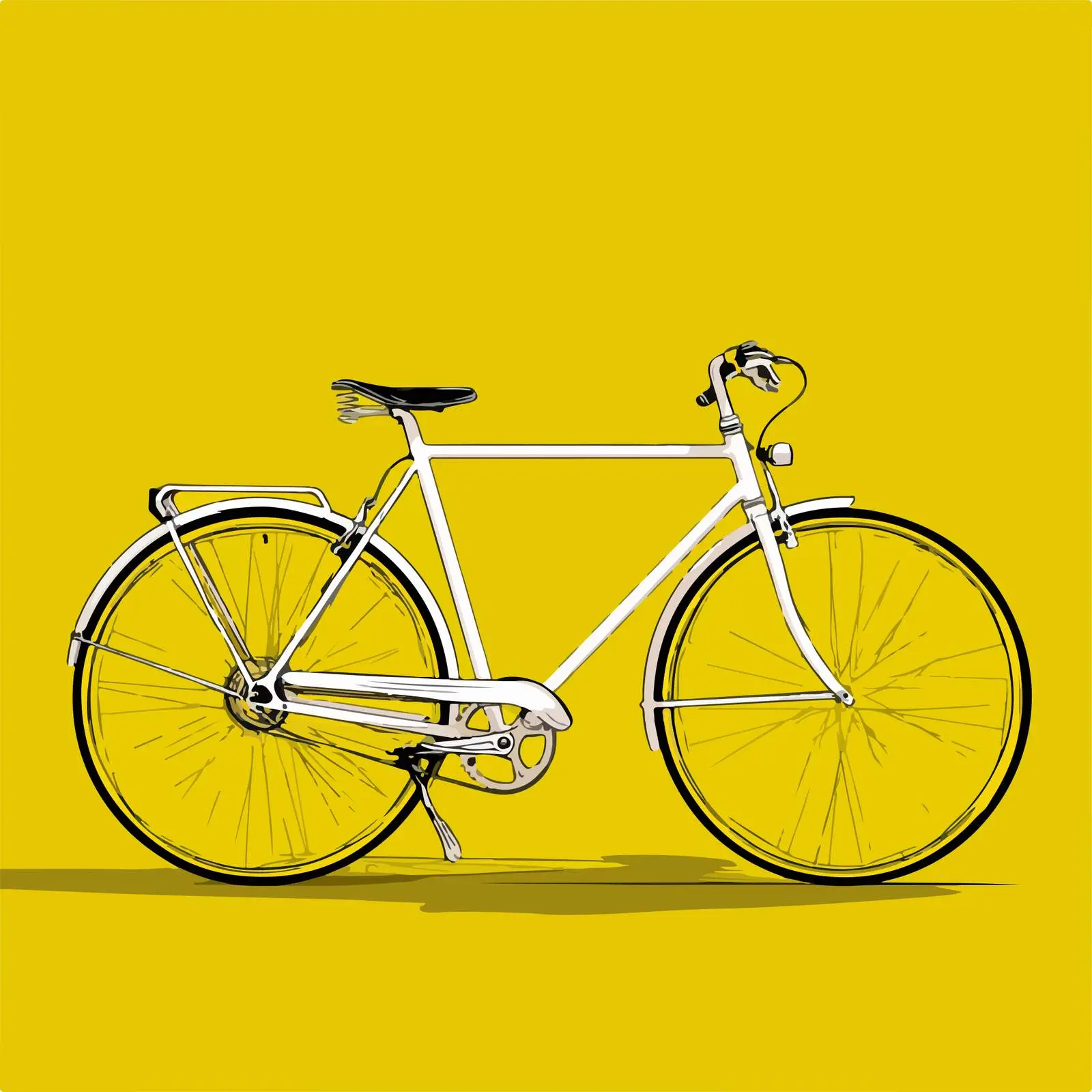Sleek Bicycle Line Drawing — free download from Dotvec