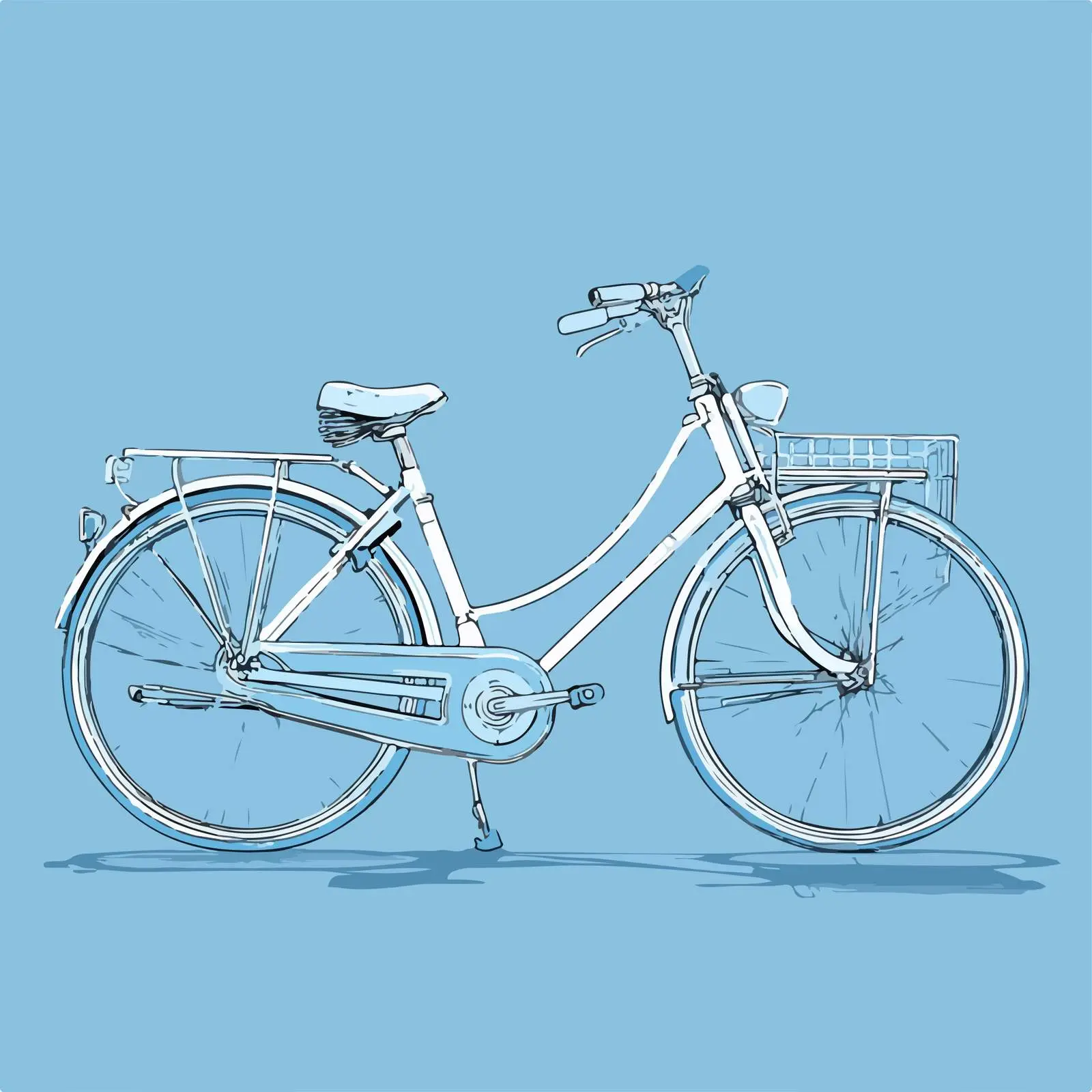 Sleek Bicycle Line Drawing — free download from Dotvec