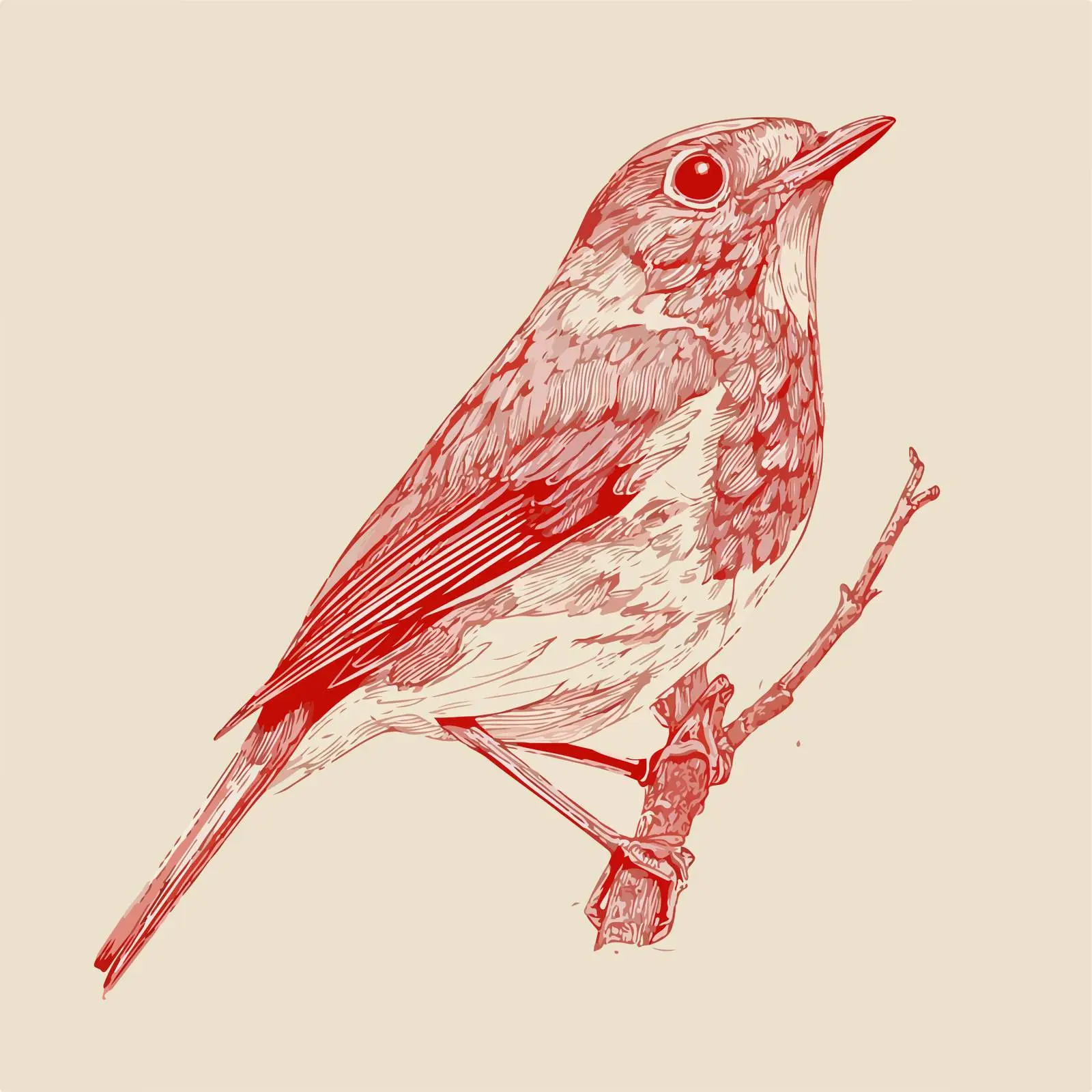 Minimalist Bird Line Art Illustration — free download from Dotvec