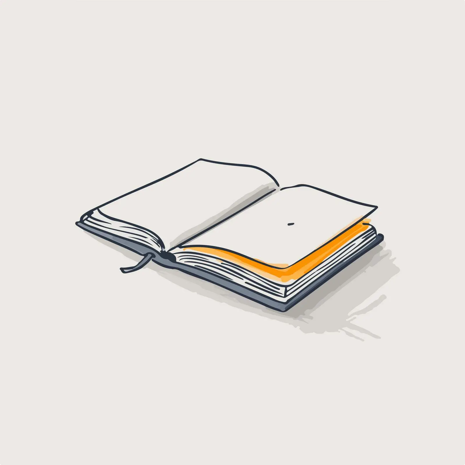 Minimal Book Line Illustration — free download from Dotvec