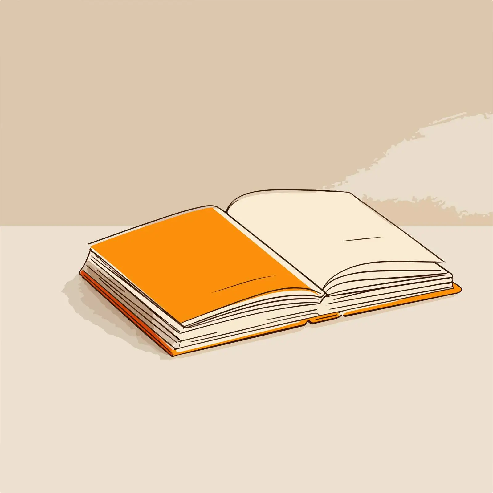 Minimalistic Book Line Art Illustration — free download from Dotvec