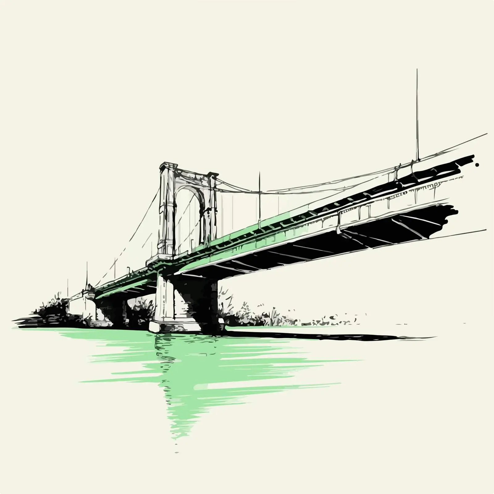 Sleek Bridge Artwork — free download from Dotvec