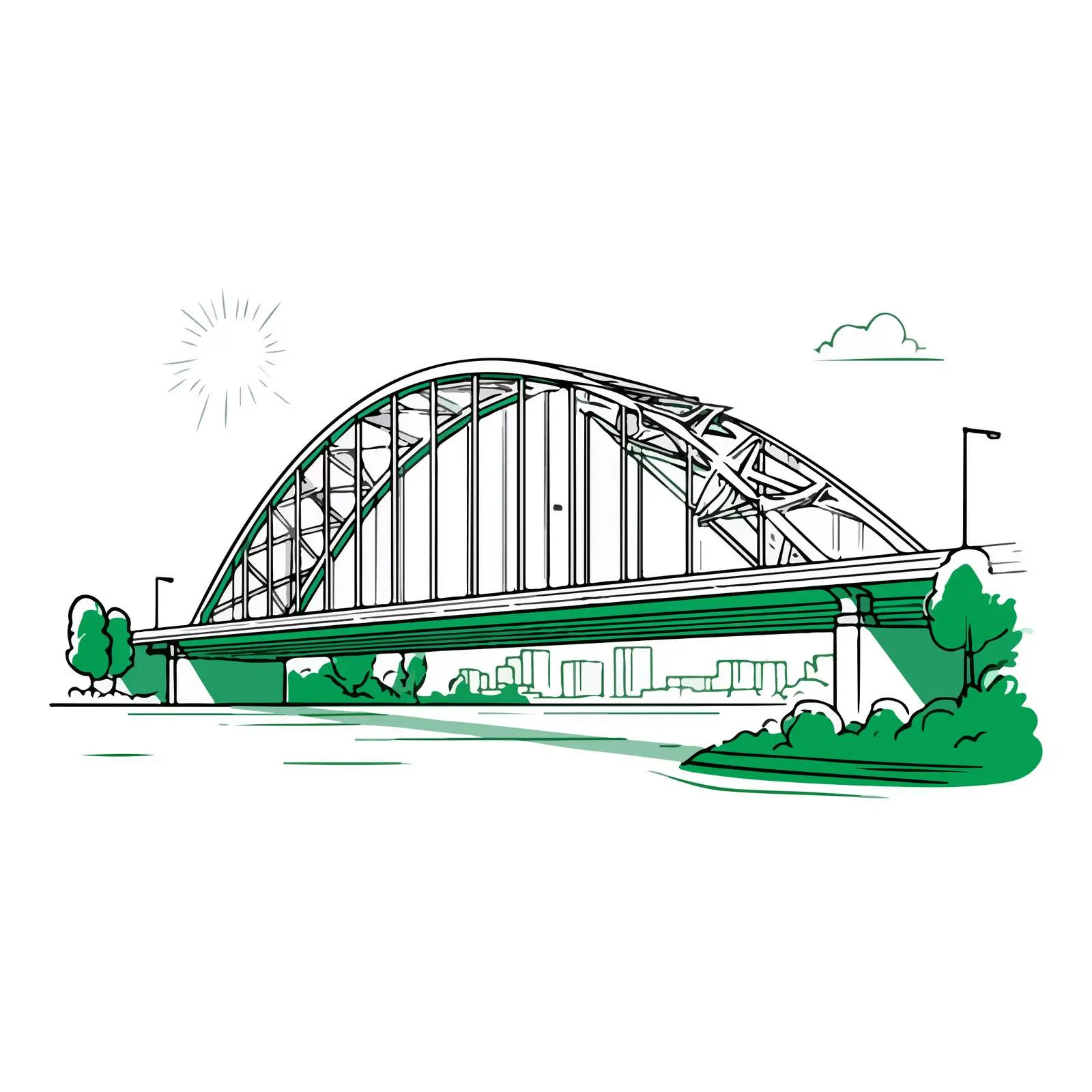 Simplified Bridge Sketch — free download from Dotvec