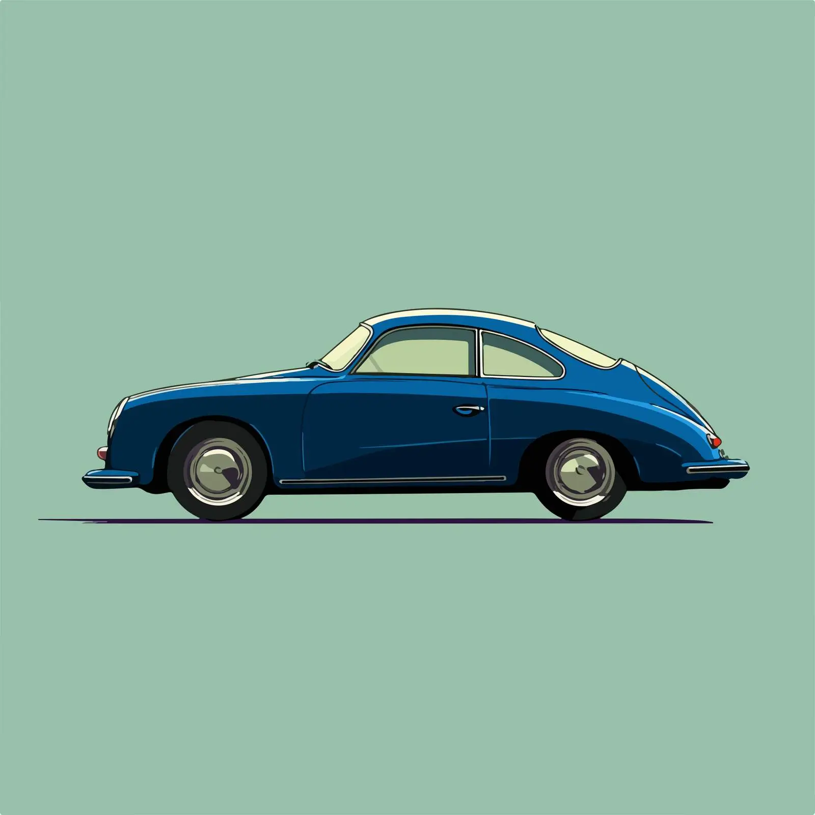 Minimalist Car Line Art Illustration — free download from Dotvec