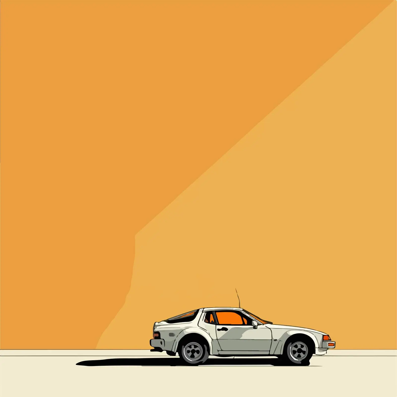 Minimalist Car Line Art Illustration — free download from Dotvec
