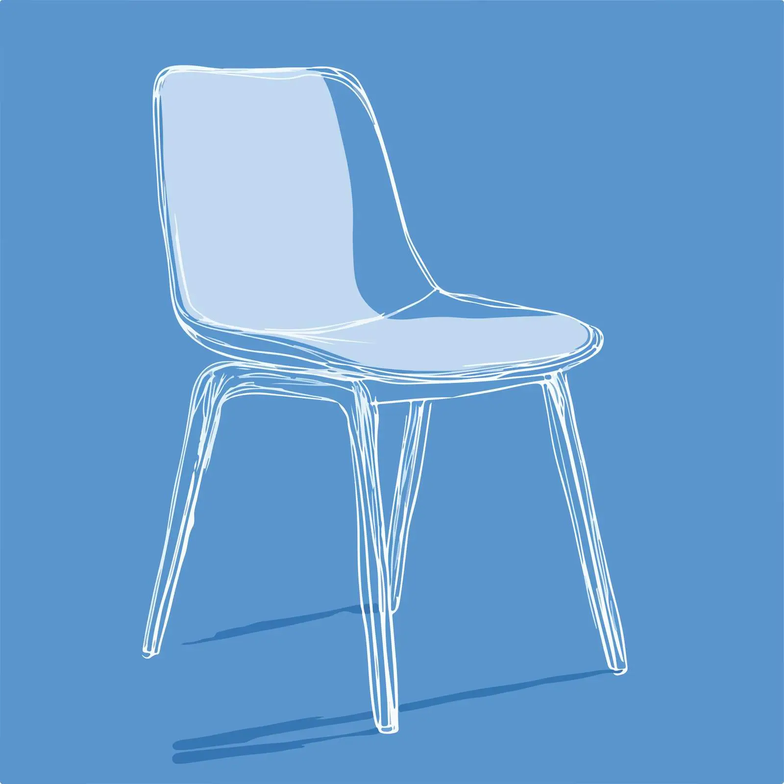 Sleek Chair Vector Illustration — free download from Dotvec