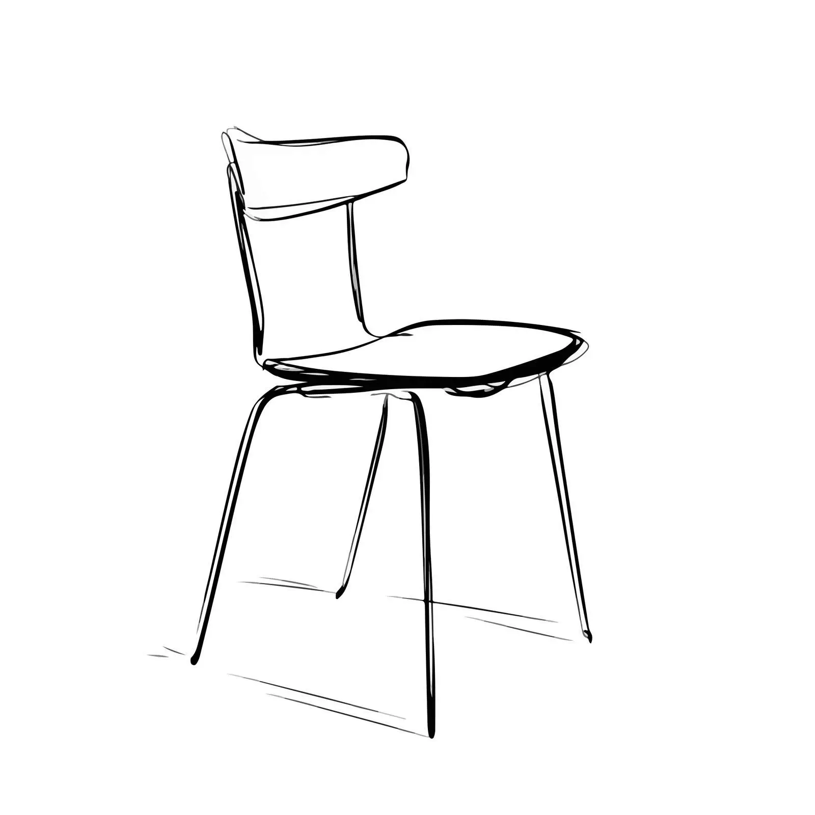 Minimal Chair Vector Illustration — free download from Dotvec