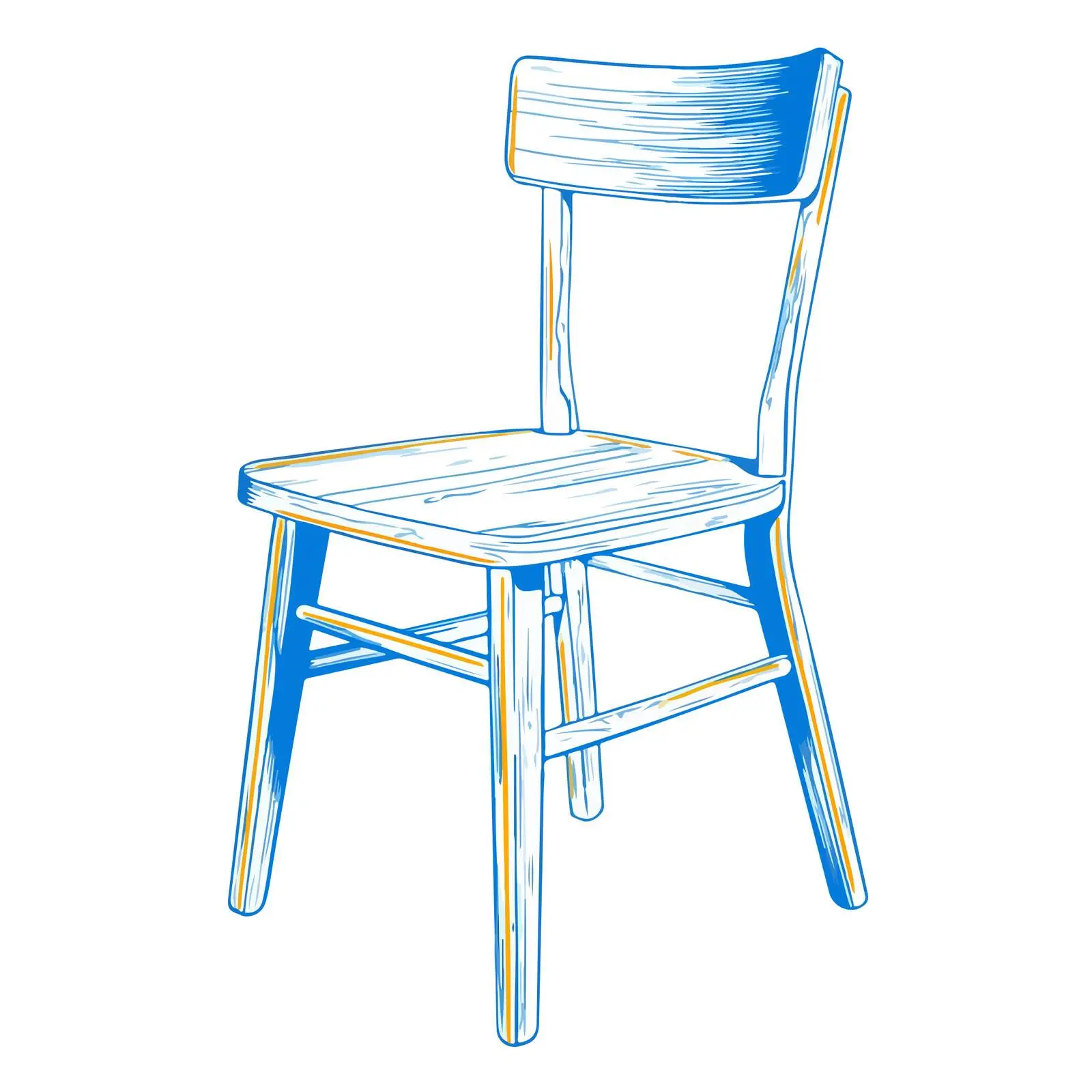 Minimalist Chair Illustration — free download from Dotvec