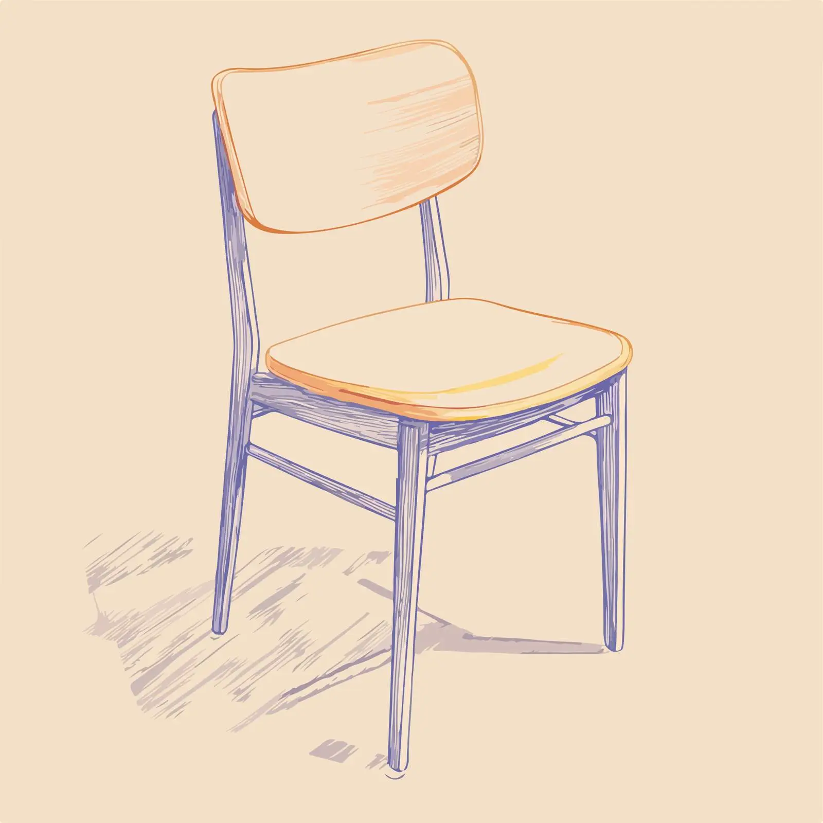 Minimalist Chair Artwork — free download from Dotvec