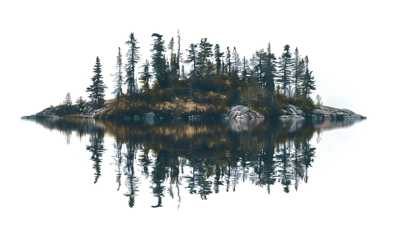 Sister Lake Isolated Scene — free download from Dotvec