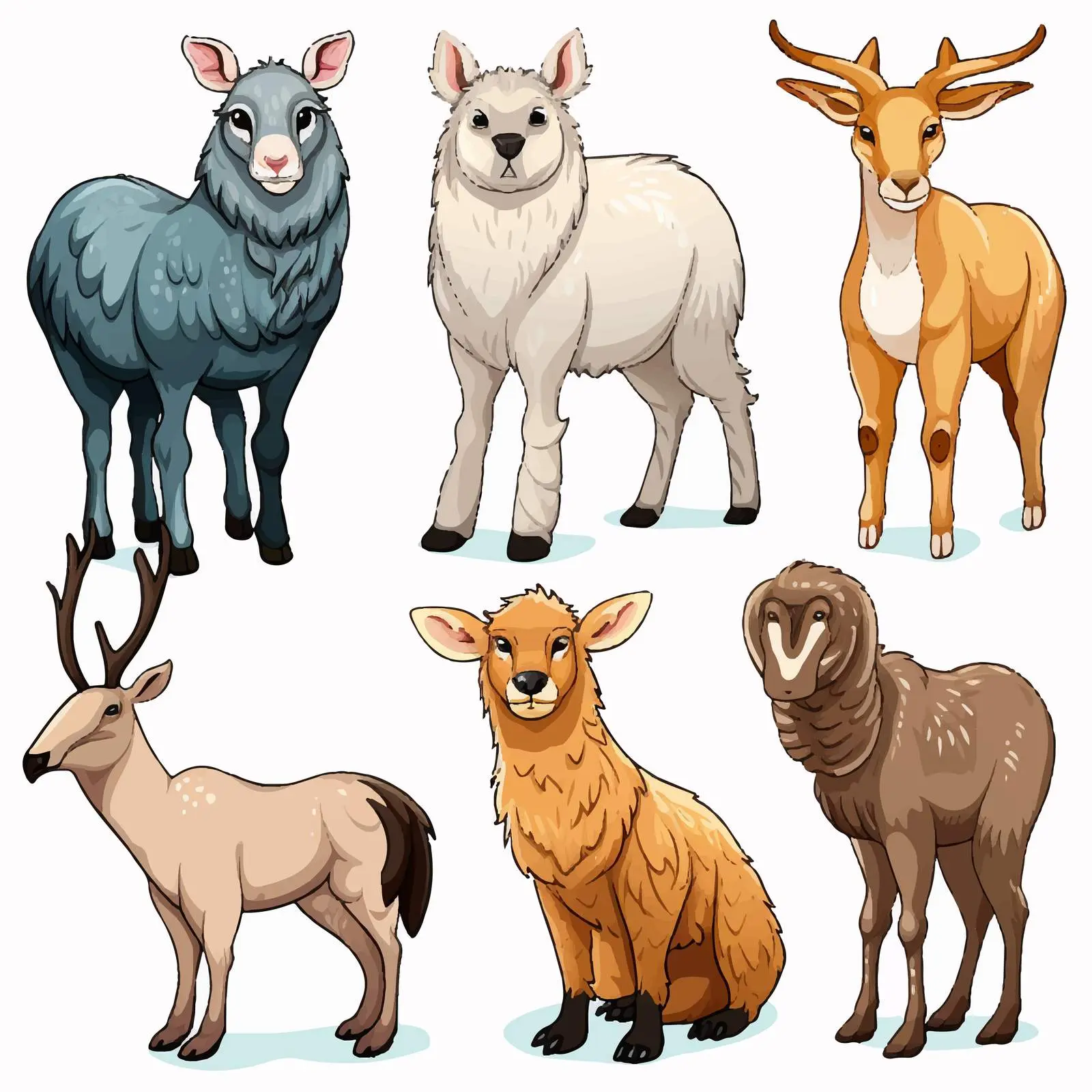 Rare Animals Vector Collection – free animal species image from Dotvec