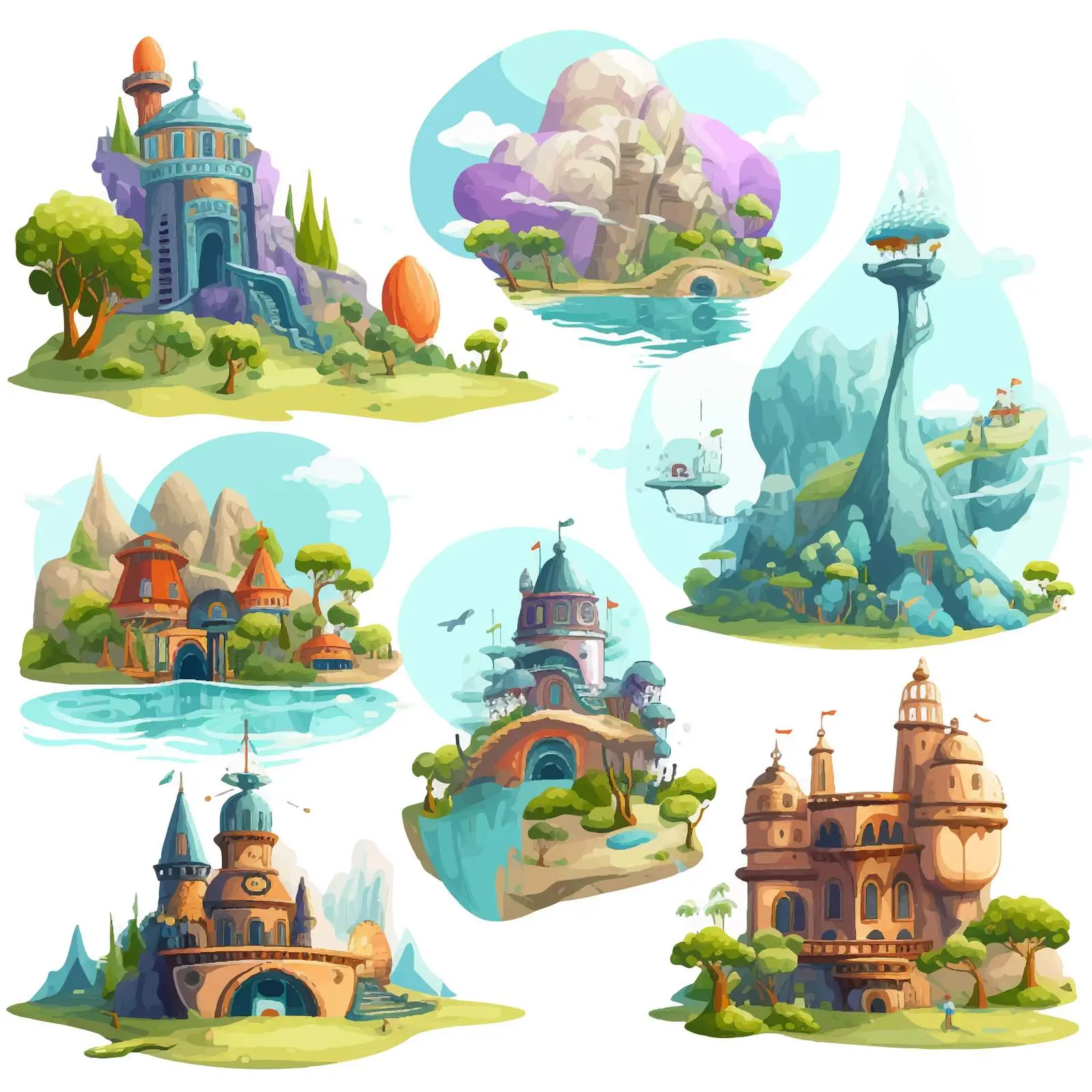 Fantasy World Scenes with Enchanting Places – free places image from Dotvec