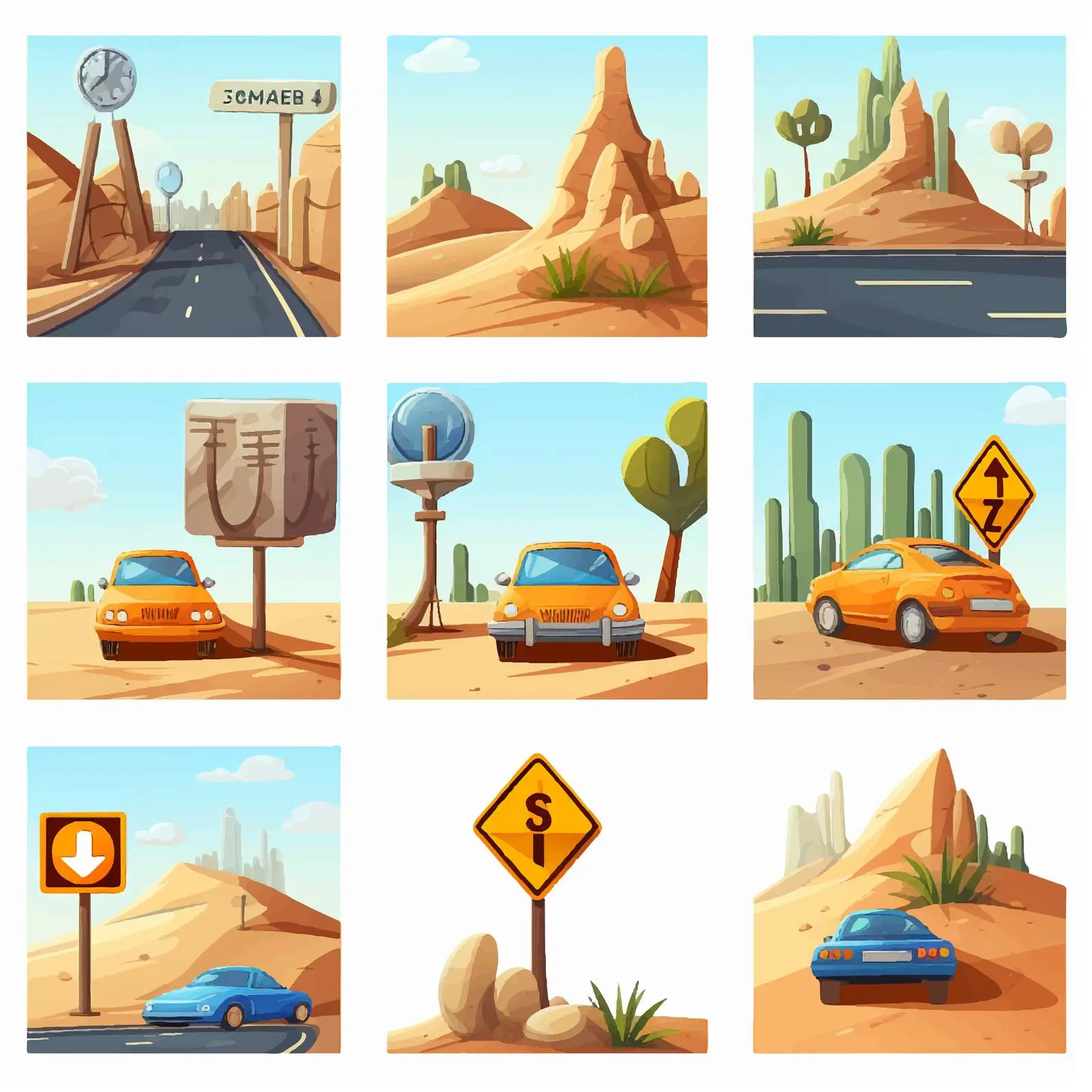 Road Safety Do's and Don'ts Vector Illustration – free illustration for teaching image from Dotvec