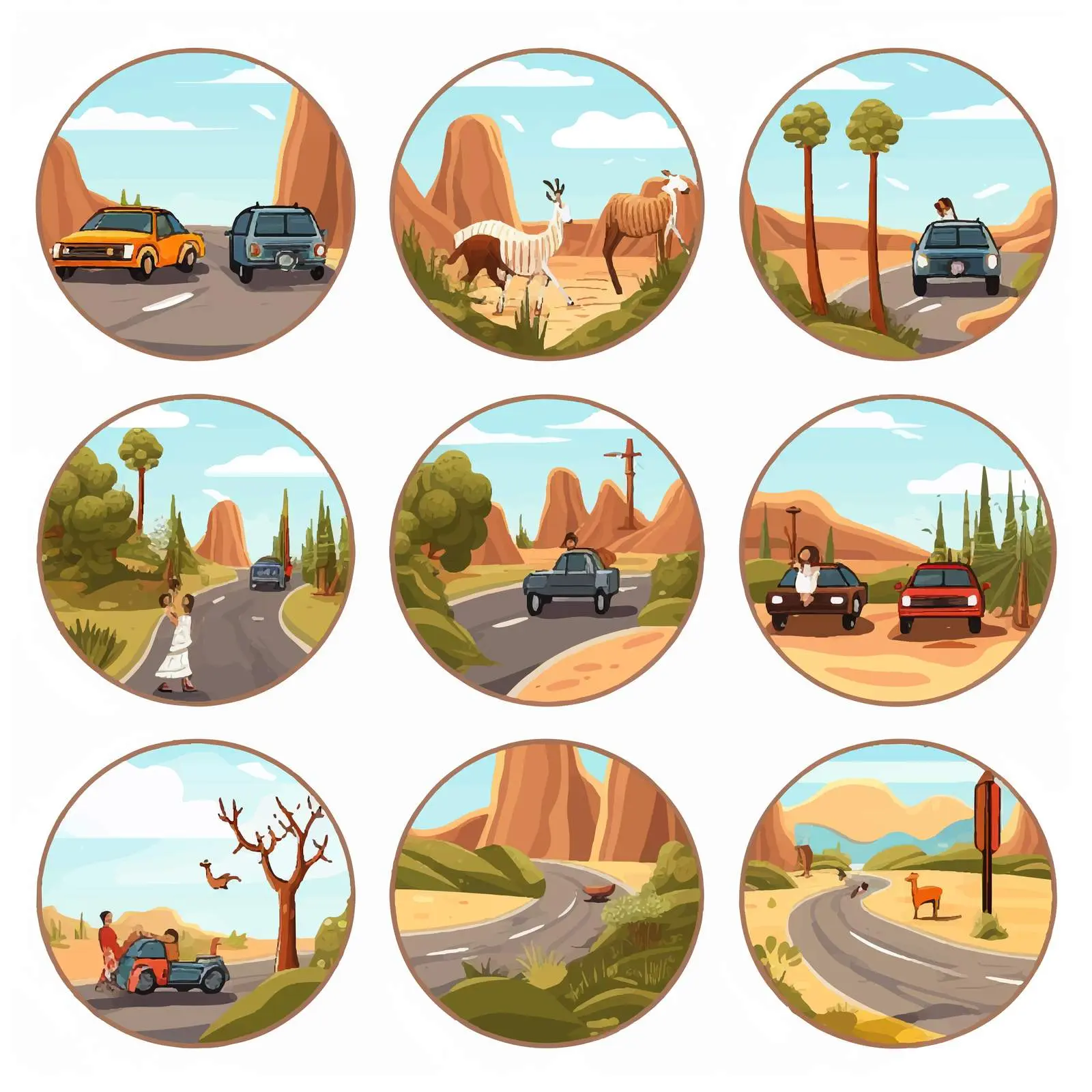 Road Safety Do's and Don'ts Cartoon Vector – free public transport image from Dotvec