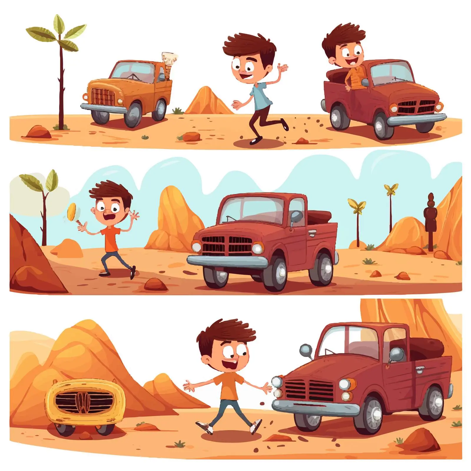 Road Safety Do's and Don'ts Vector Illustrations – free rules image from Dotvec