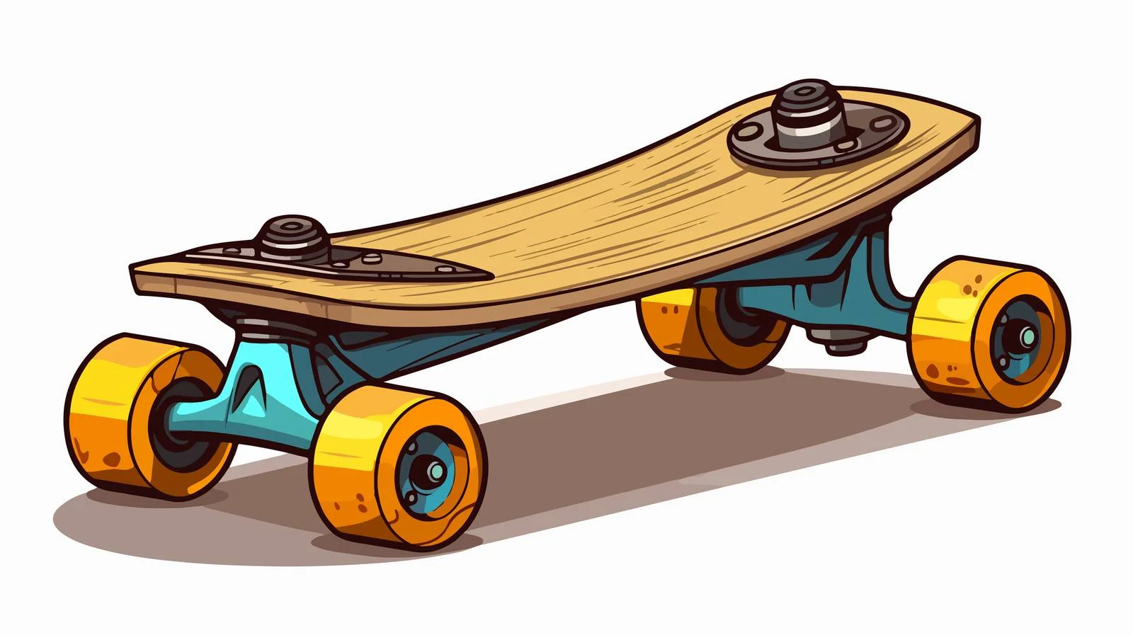 Premium Cartoon Skateboard — free download from Dotvec