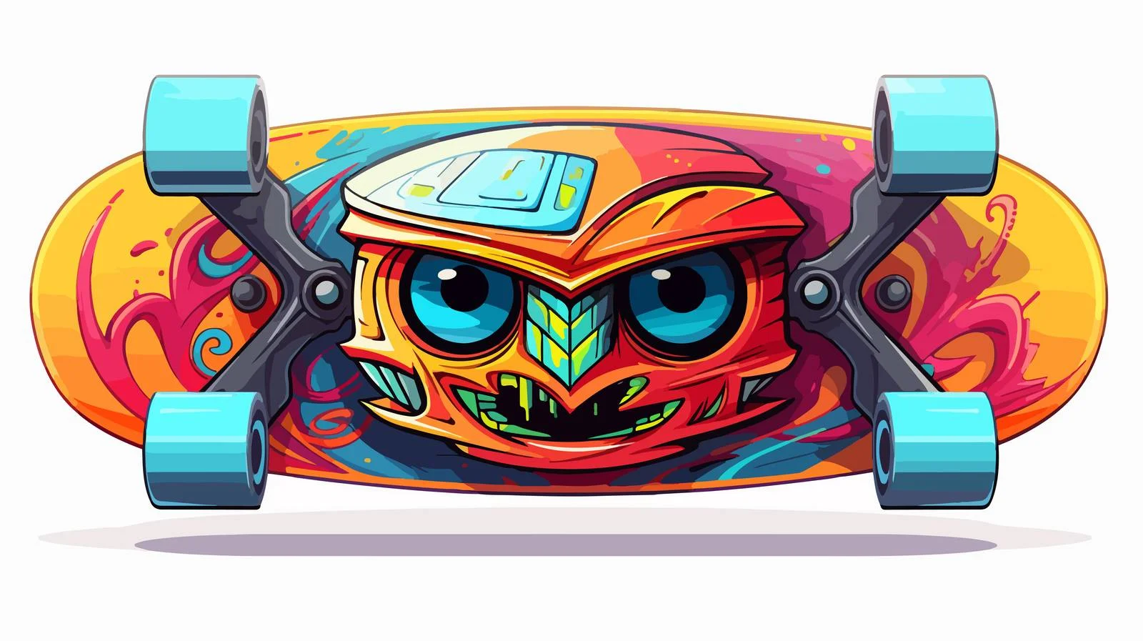 Premium Cartoon Skateboard — free download from Dotvec