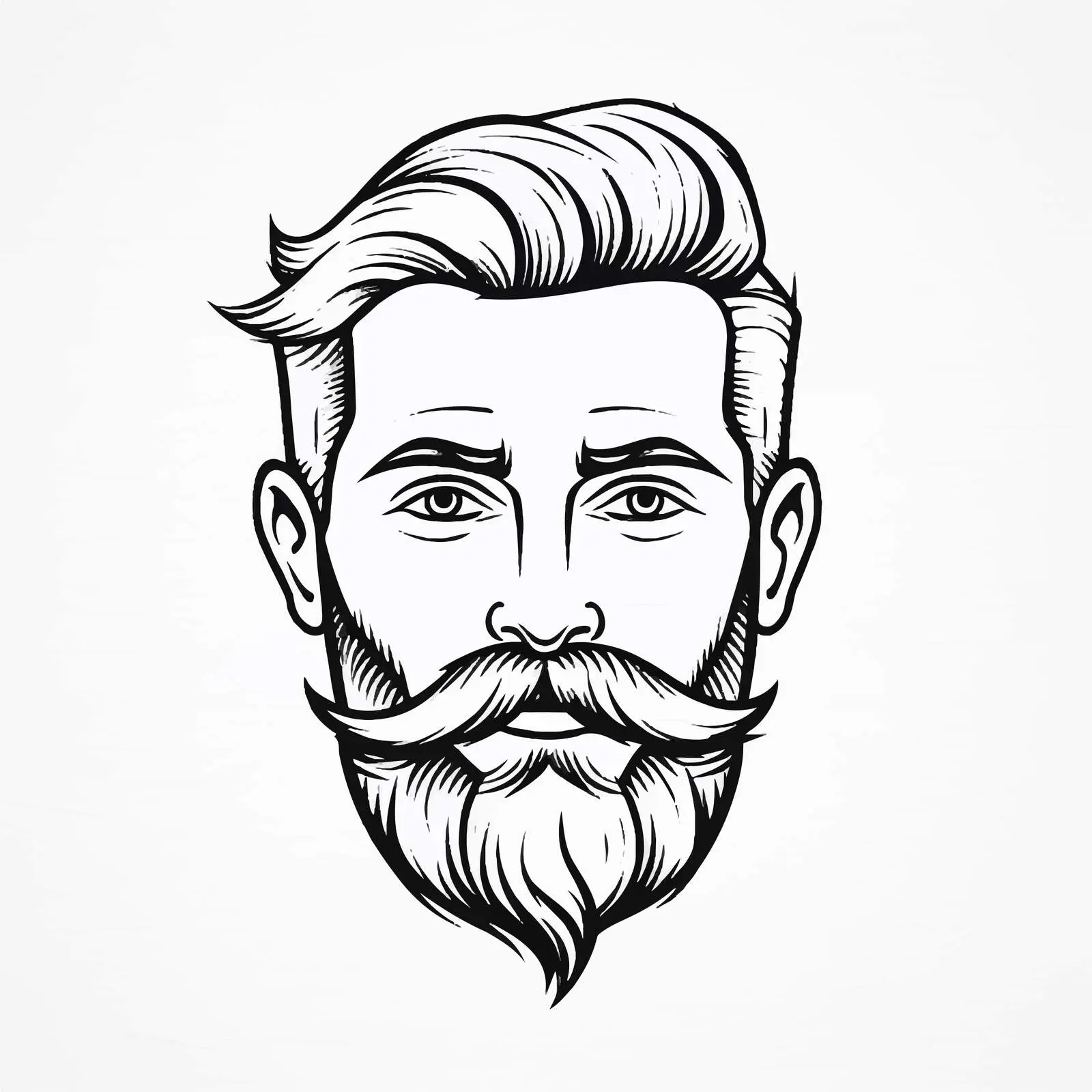 Line Art Sketch Icon on White Background – free outline drawing image from Dotvec
