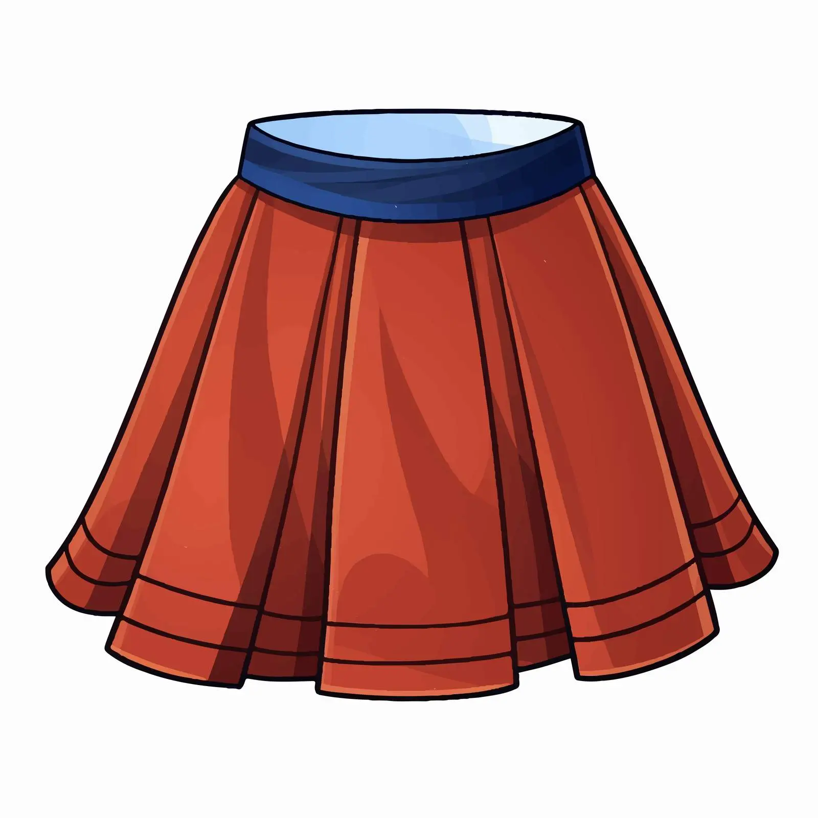Cartoon Skirt Vector Illustration Isolated — free download from Dotvec