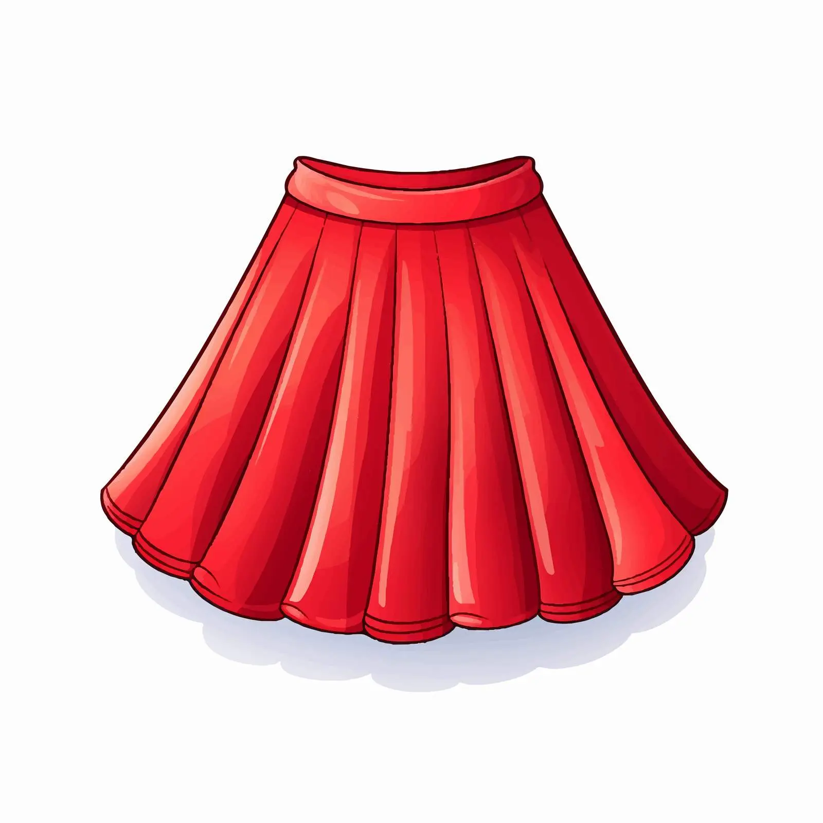 Cartoon Skirt Vector Illustration for Design Projects — free download from Dotvec
