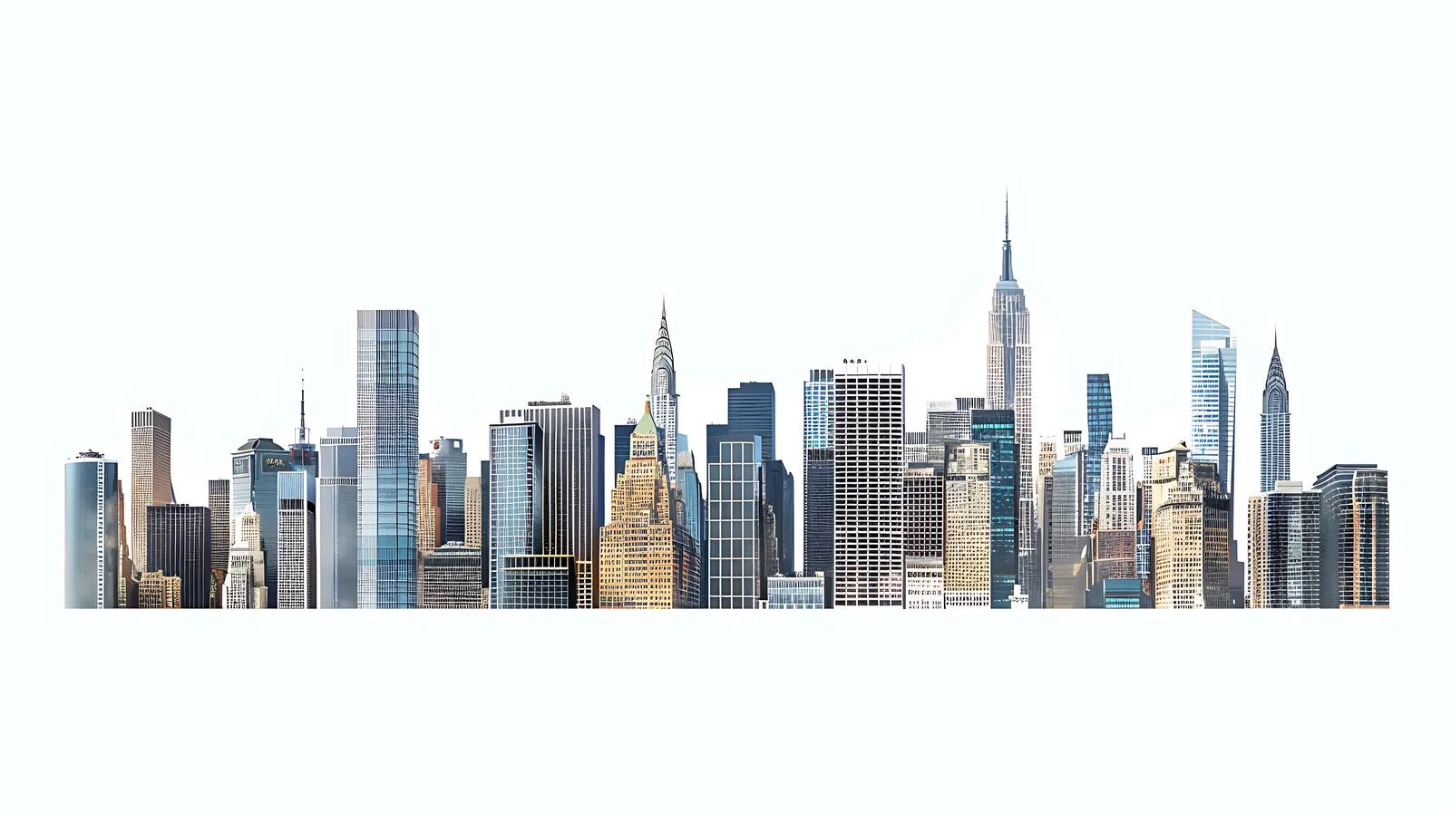 Skyscrapers White Background Isolation — free download from Dotvec