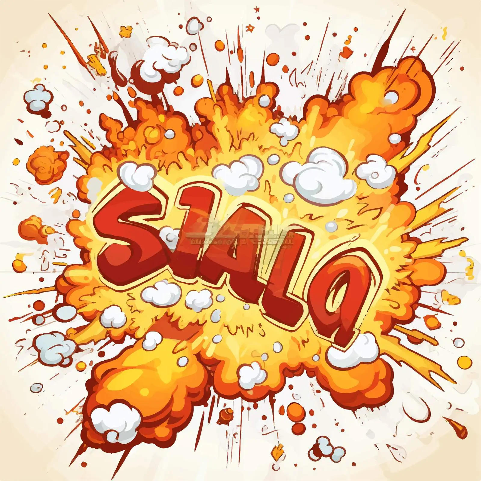 Colorful Slang Words on Explosive Background — free download from Dotvec