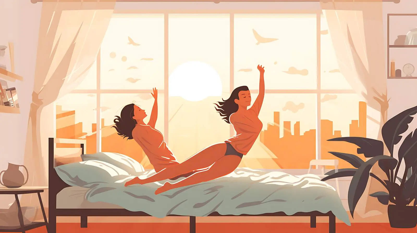 Morning Routine Bedroom Scene — free download from Dotvec
