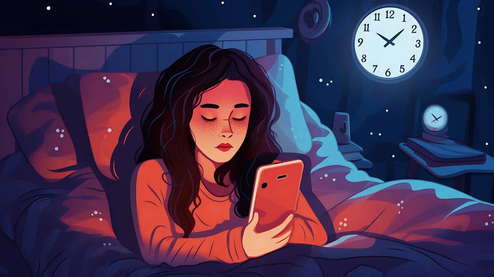 Late-Night Smartphone Use in Bed — free download from Dotvec
