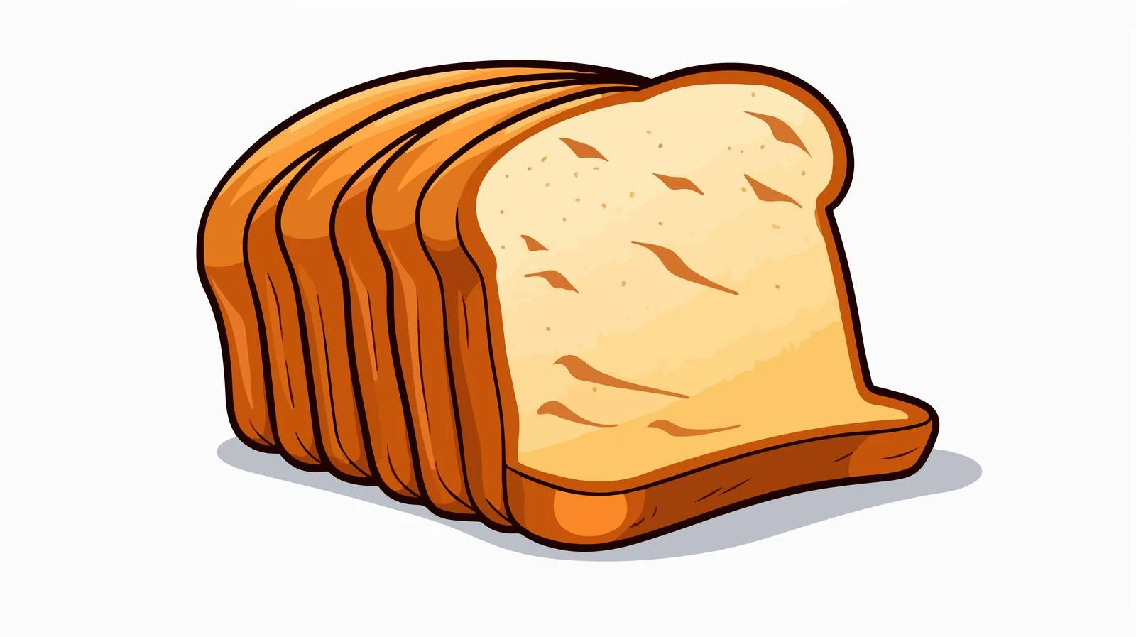 Bread Slice Flat Design Quality Image — free download from Dotvec