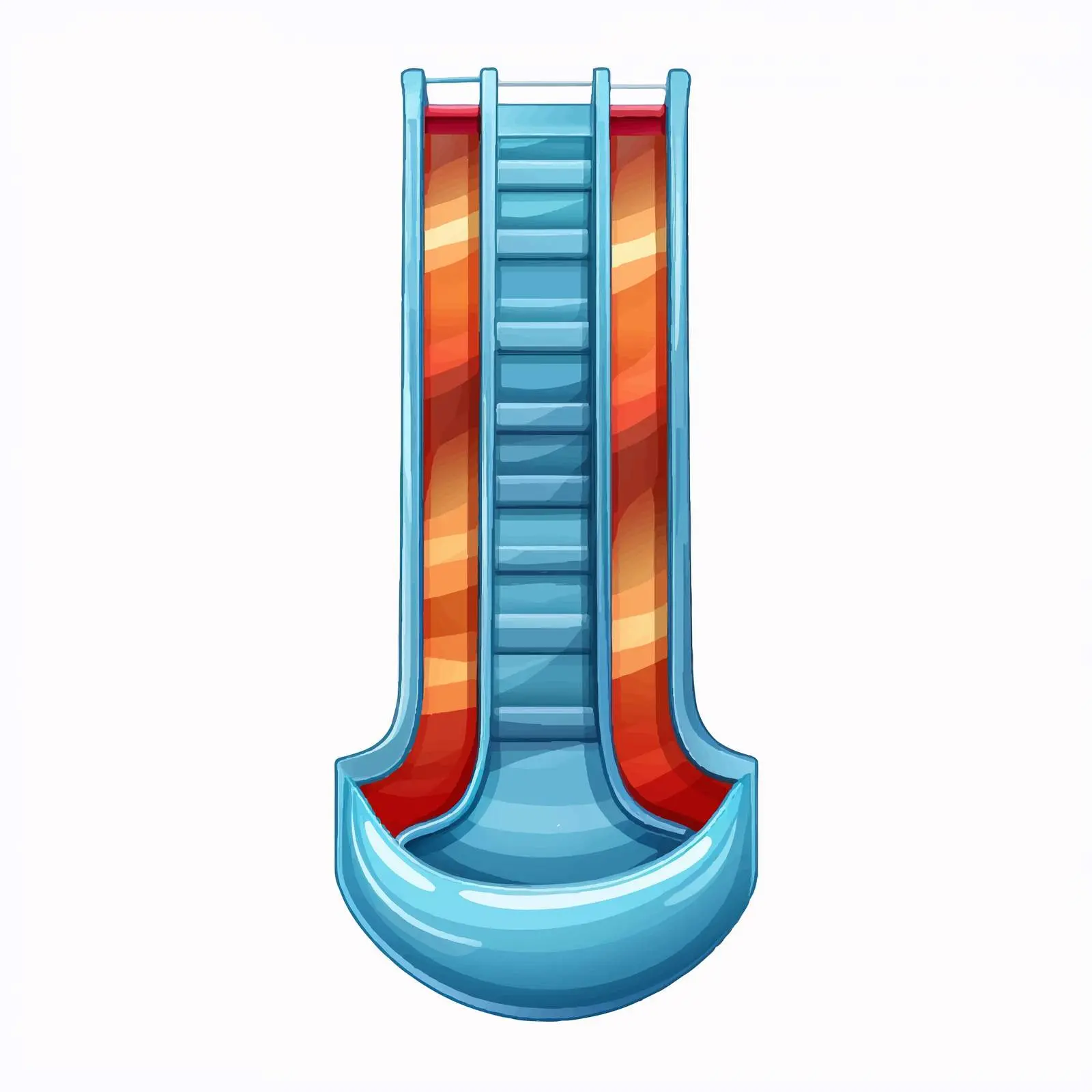 Top View Slide Vector Illustration on White Background — free download from Dotvec