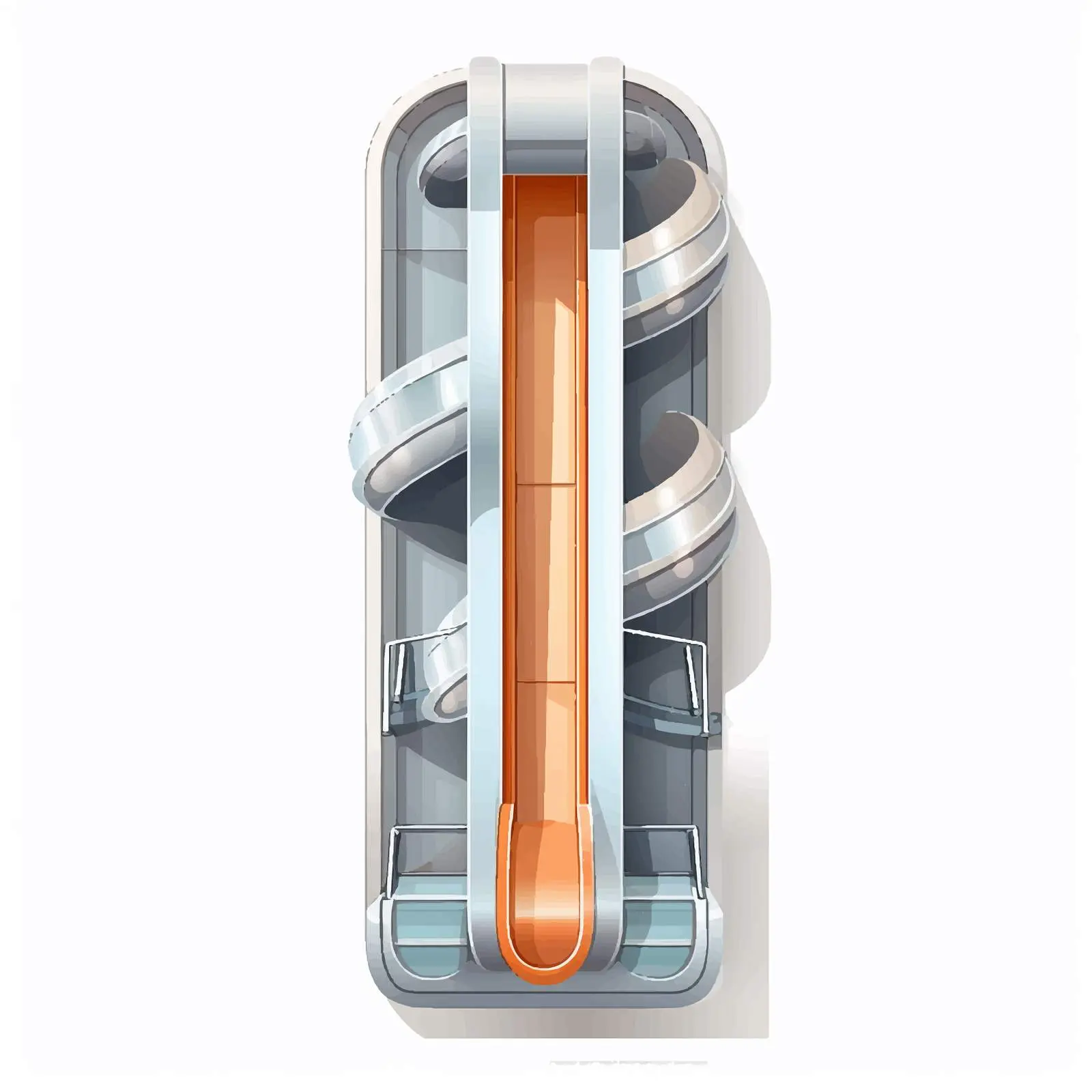 Top View Slide Vector Illustration on White Background — free download from Dotvec