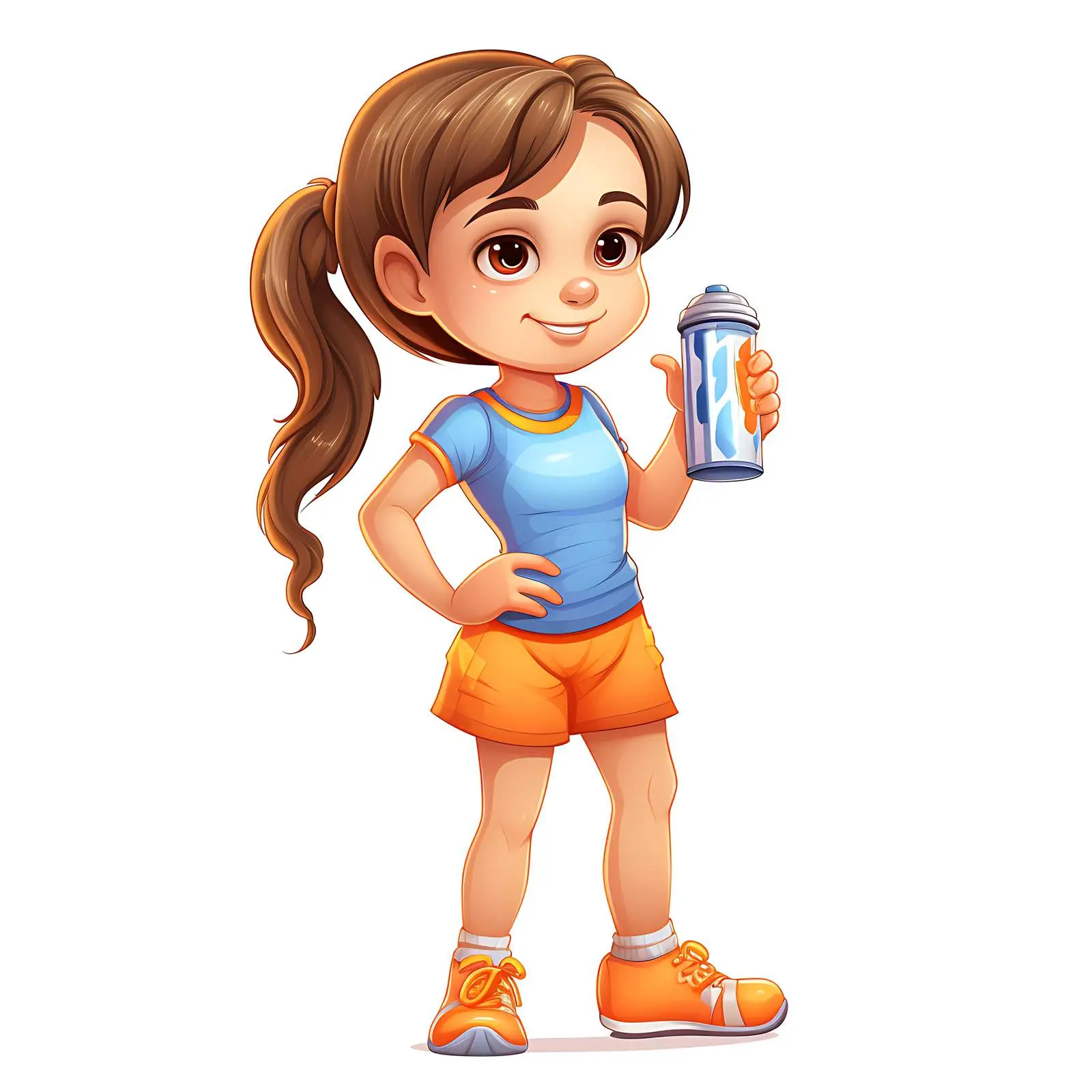 Little Girl Warming Up Before Training Session – free physical activity image from Dotvec