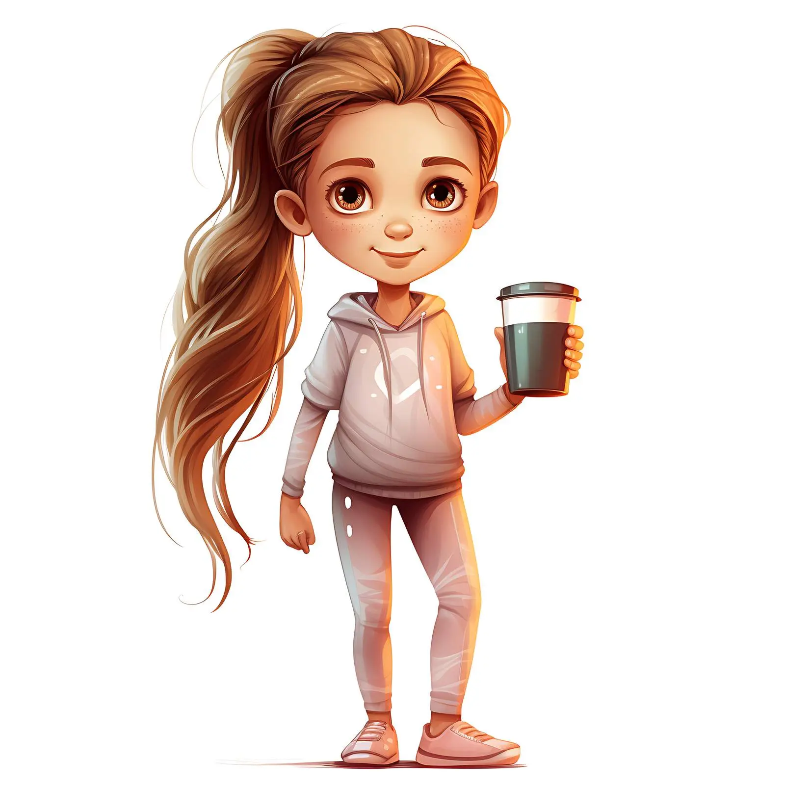 Little Girl Warming Up Before Training Session – free strength image from Dotvec