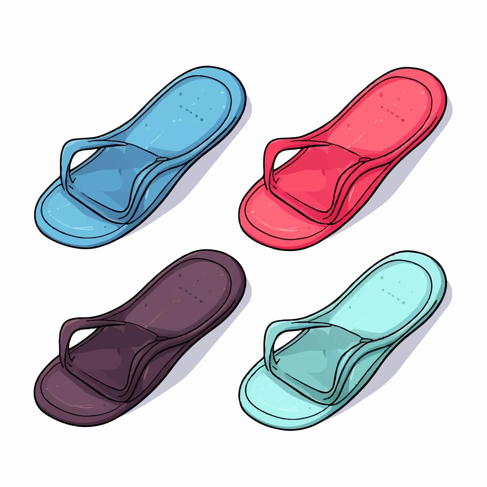 Isolated Slipper Vector Illustration on White Background — free download from Dotvec