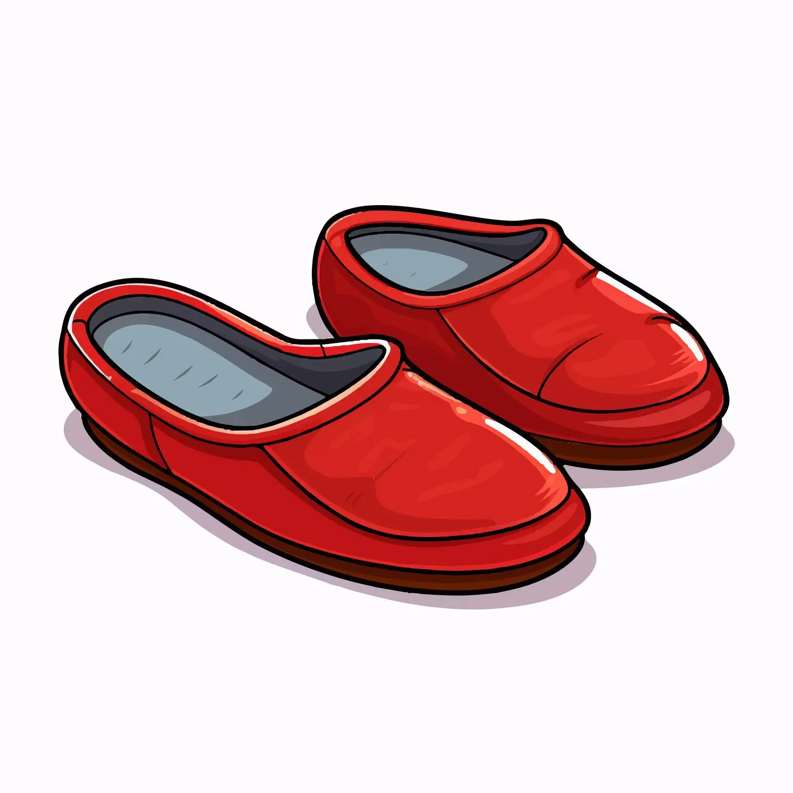 Cute Cartoon Slippers Vector Illustration — free download from Dotvec