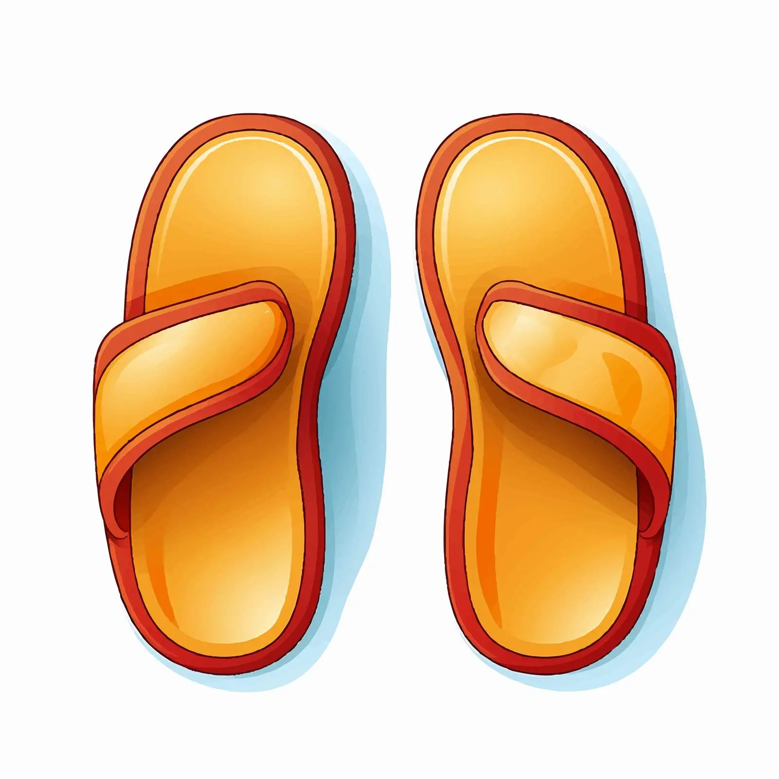 Isolated Slippers Vector Illustration on White Background — free download from Dotvec