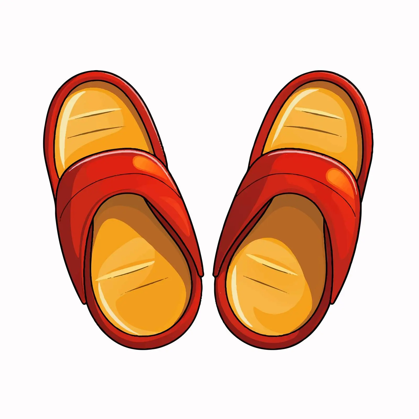 Slippers Vector Illustration on White Background — free download from Dotvec