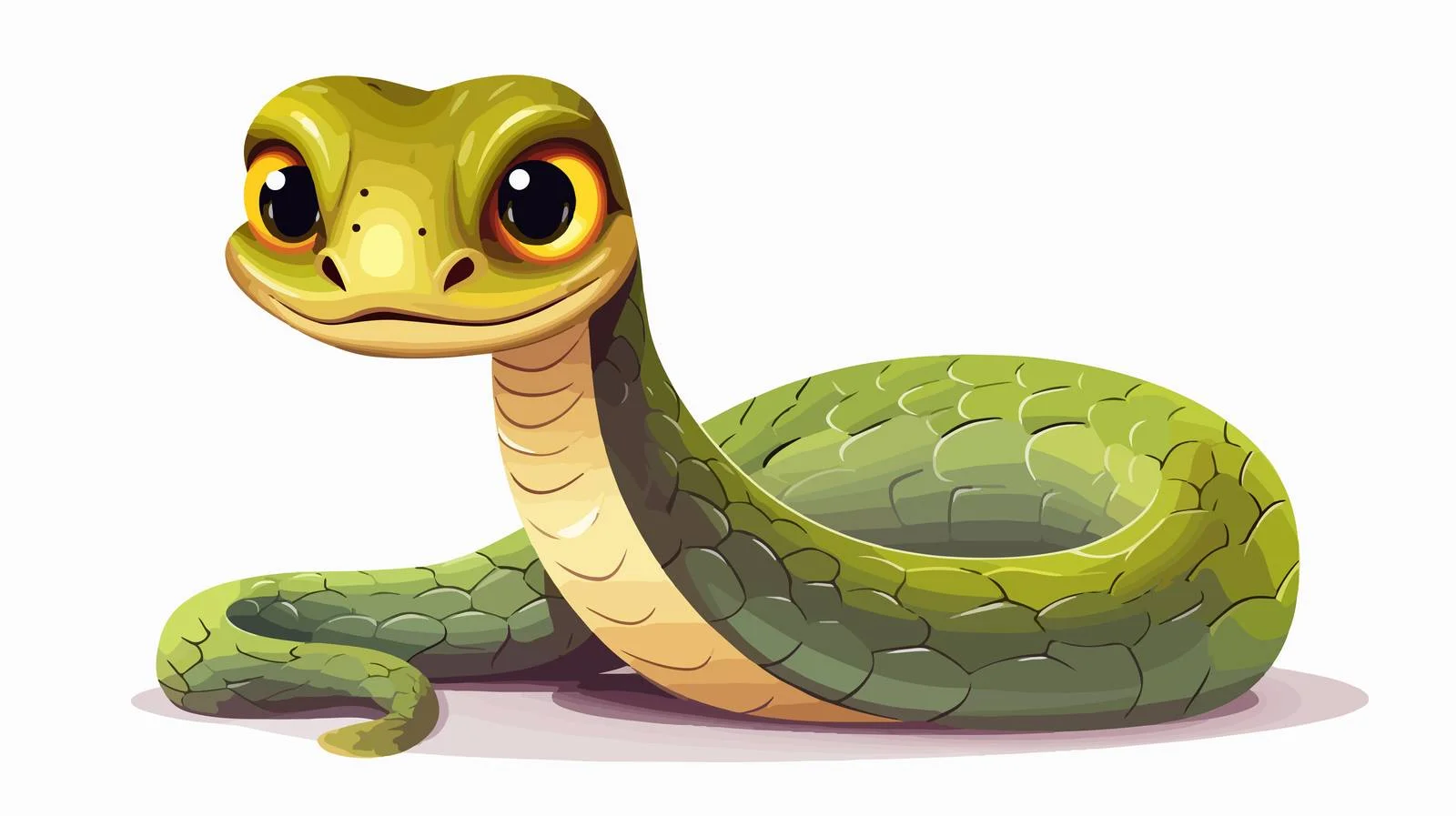Cartoon Snake Vector Illustration — free download from Dotvec