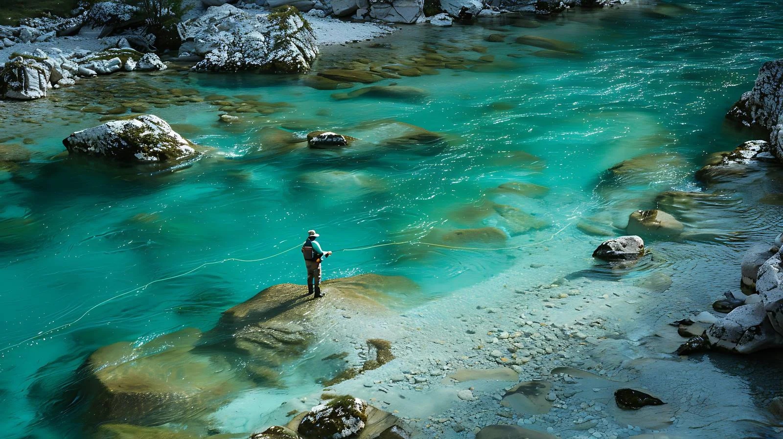 Tranquil Fishing on Soca River Banks — free download from Dotvec