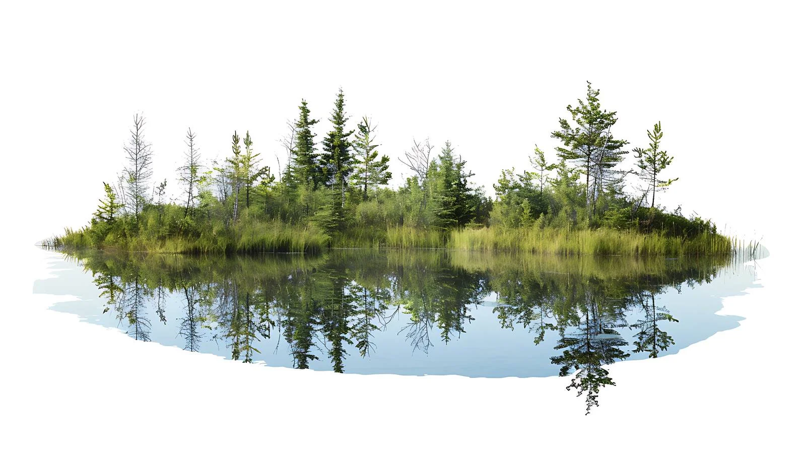 Tranquil Small Blue Lake in Northern Minnesota — free download from Dotvec